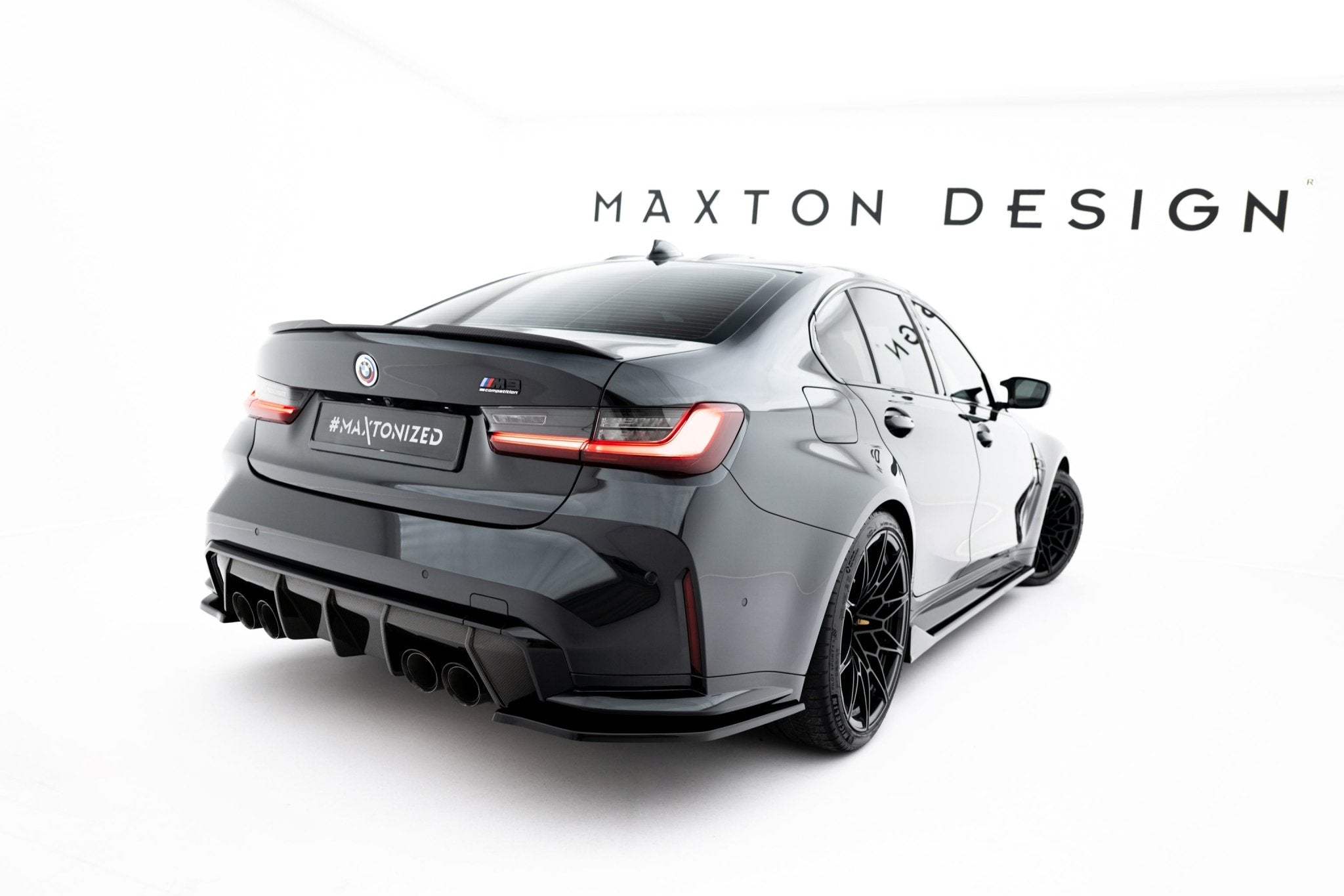 Maxton Design - Flaps Heckansatz V3 Diffusor für BMW M3 Limousine / Touring G80 / G81 - Aerowerk.