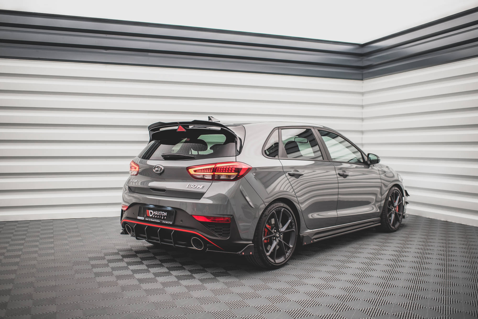 Maxton Design - Flaps V1 Heckansatz Flaps Heckansatz + Flaps für Hyundai I30 N Hatchback Mk3 Facelift - Aerowerk.