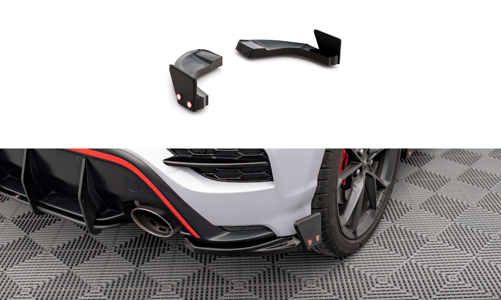 Maxton Design - Flaps V1 Heckansatz Flaps Heckansatz + Flaps für Hyundai Kona N Mk1 - Aerowerk.