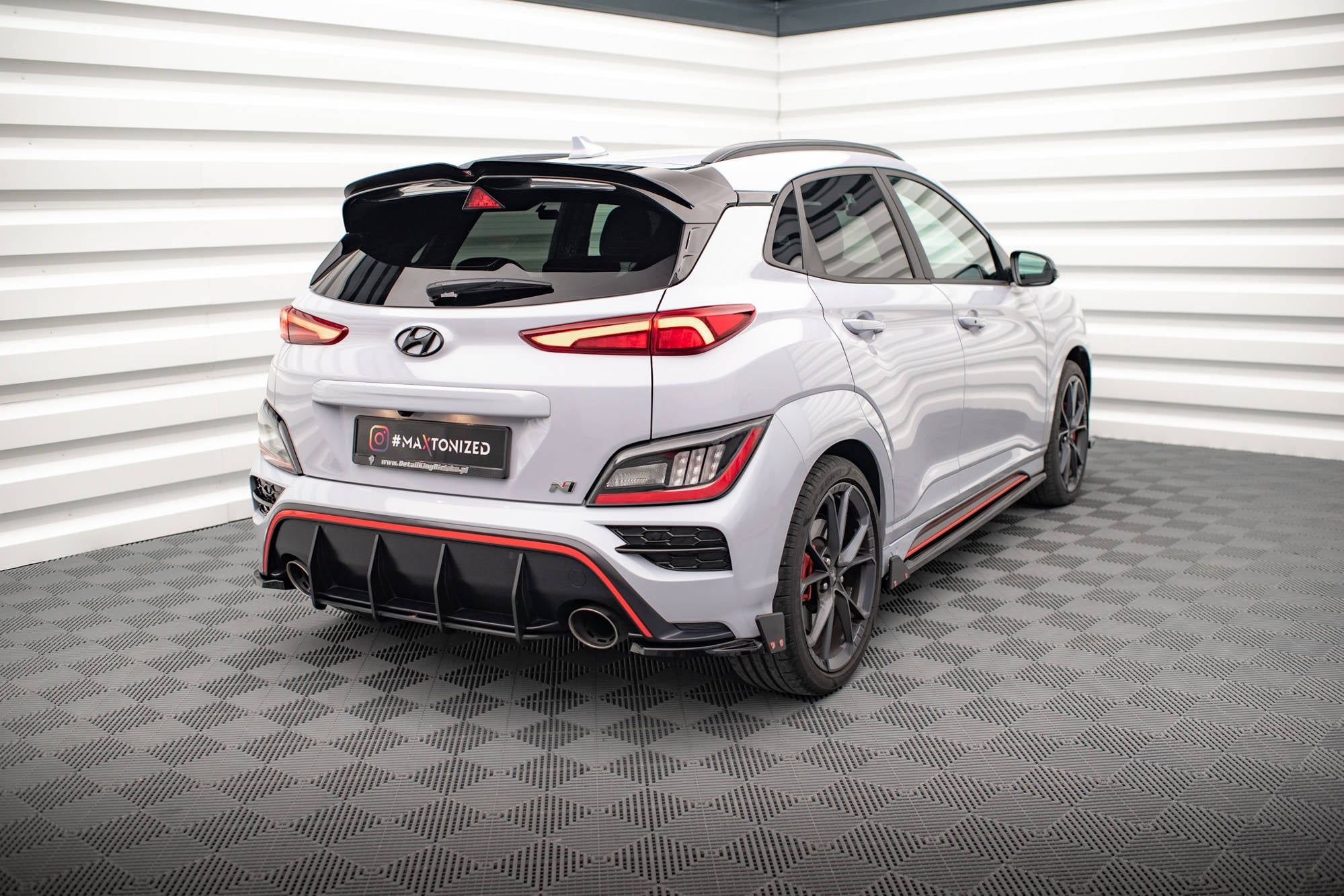 Maxton Design - Flaps V1 Heckansatz Flaps Heckansatz + Flaps für Hyundai Kona N Mk1 - Aerowerk.