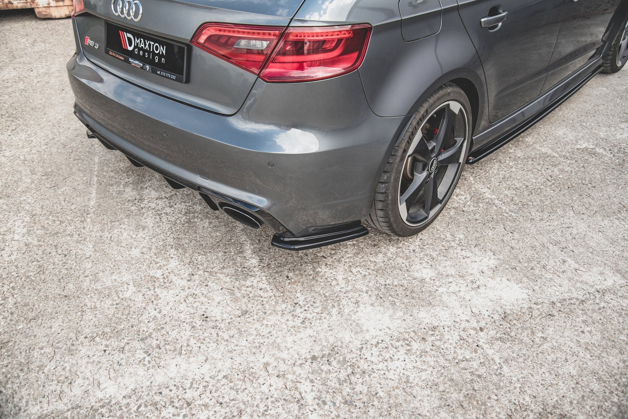 Maxton Design - Flaps V1 Heckansatz Flaps Heckansatz für Audi RS3 8V Sportback - Aerowerk.