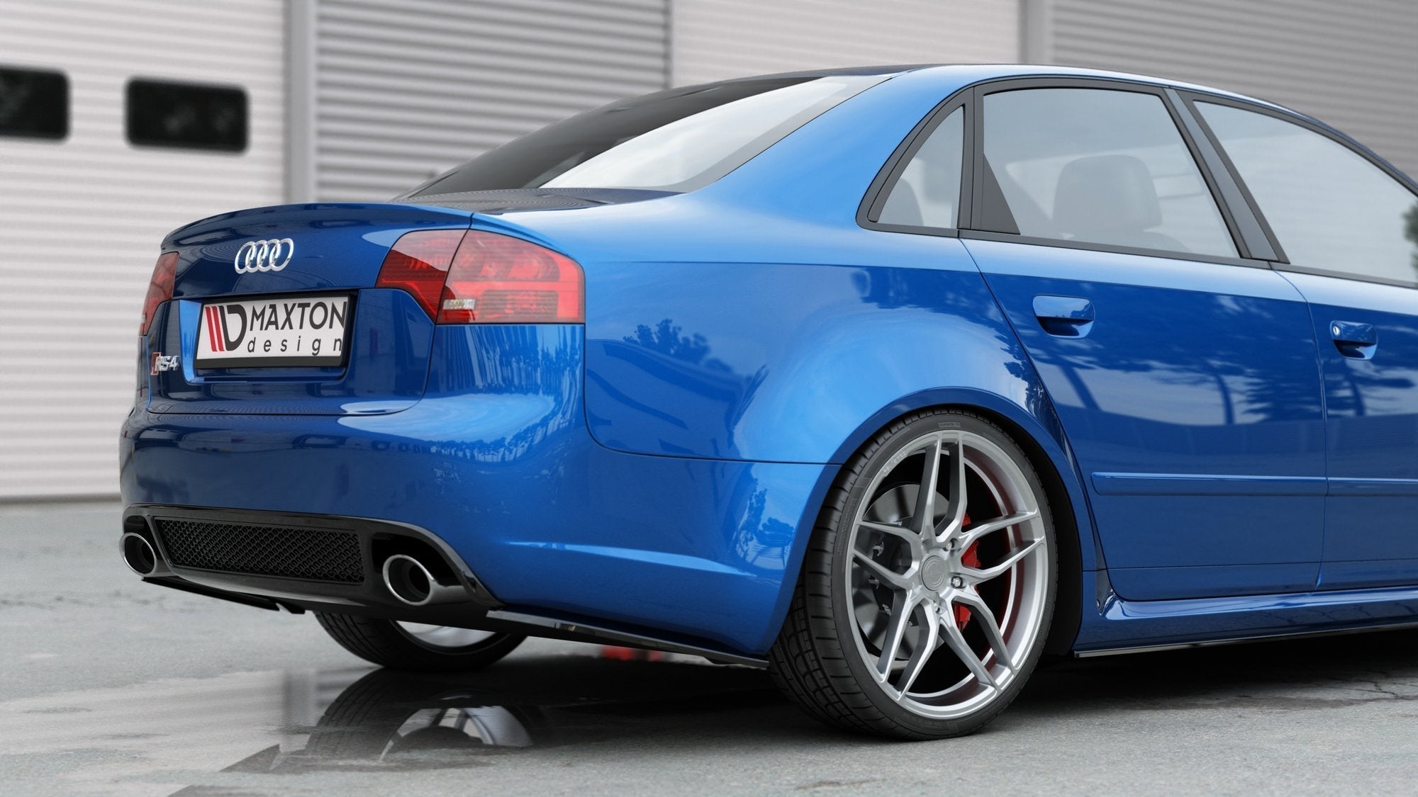 Maxton Design - Flaps V1 Heckansatz Flaps Heckansatz für Audi RS4 Limousine B7 - Aerowerk.
