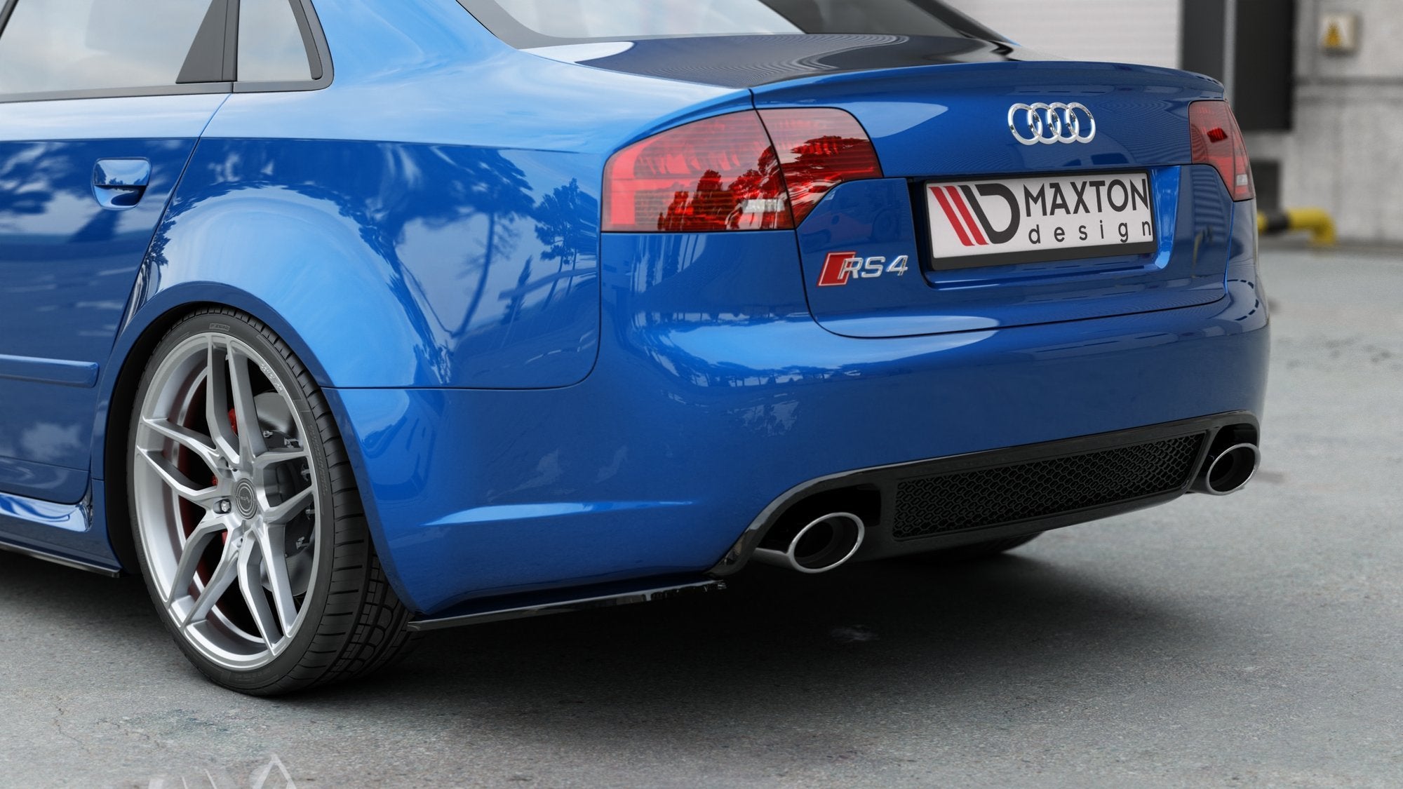 Maxton Design - Flaps V1 Heckansatz Flaps Heckansatz für Audi RS4 Limousine B7 - Aerowerk.