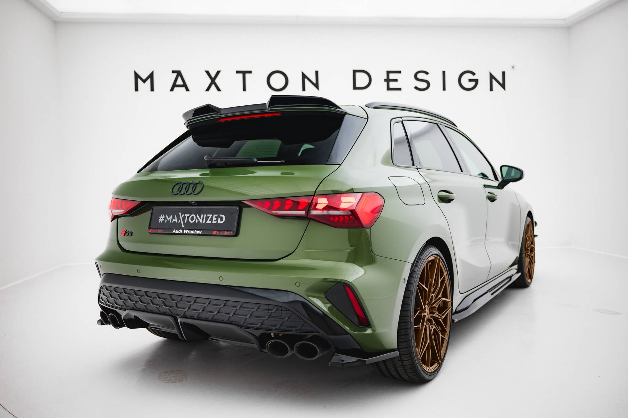 Maxton Design - Flaps V1 Heckansatz Flaps Heckansatz für Audi S3 Sportback 8Y Facelift - Aerowerk.