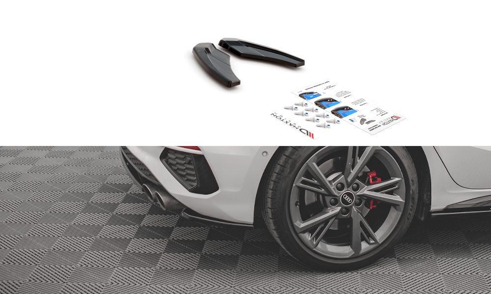 Maxton Design - Flaps V1 Heckansatz Flaps Heckansatz für Audi S3 Sportback 8Y - Aerowerk.