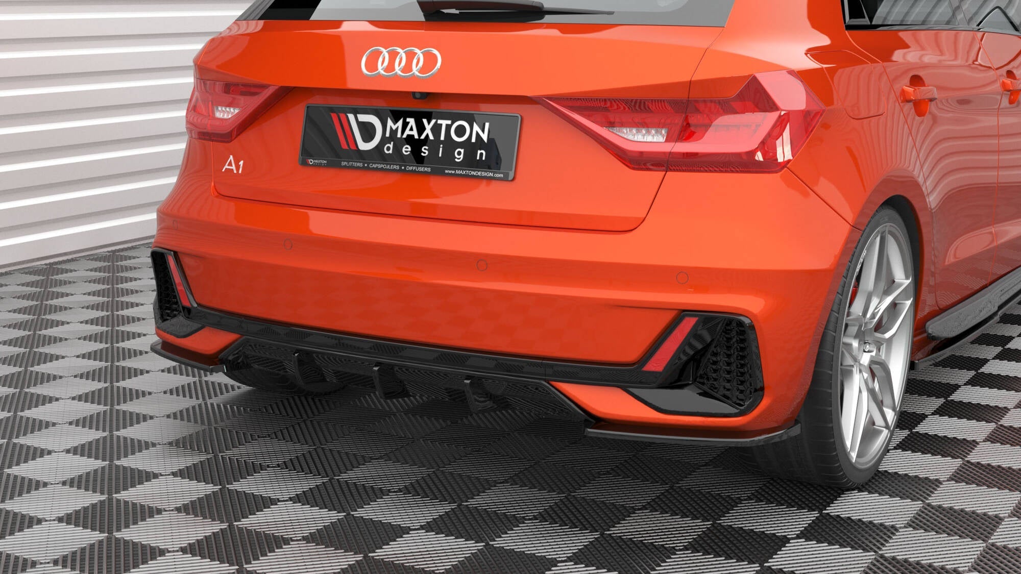 Maxton Design - Flaps V2 Heckansatz Flaps Heckansatz für Audi A1 S - Line GB - Aerowerk.