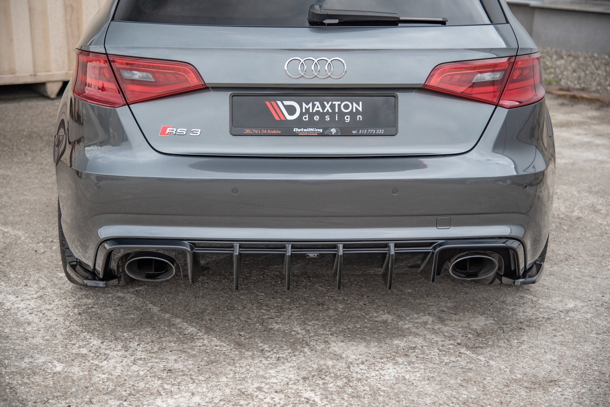Maxton Design - Flaps V2 Heckansatz Flaps Heckansatz für Audi RS3 8V Sportback - Aerowerk.