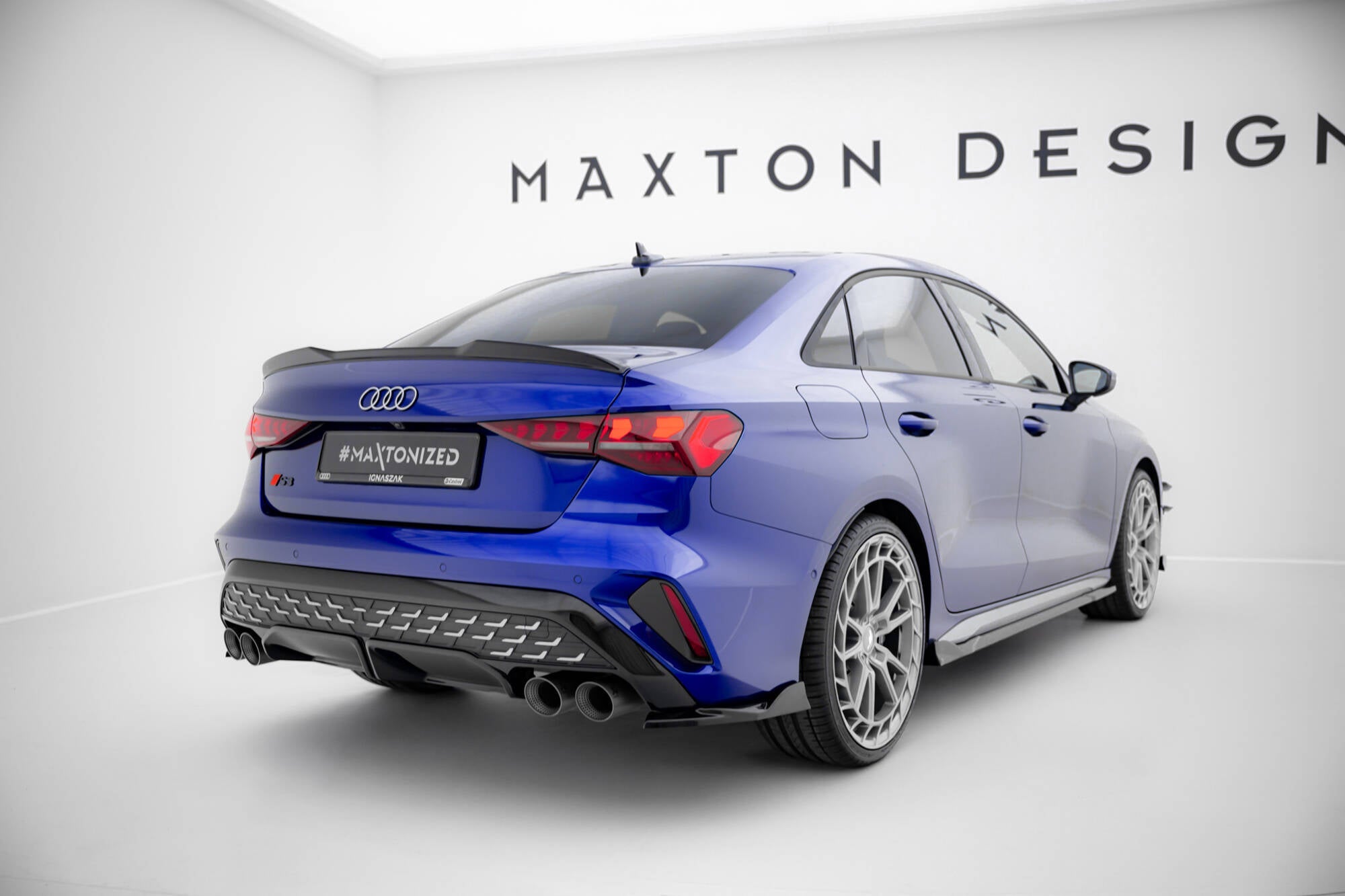 Maxton Design - Flaps V2 Heckansatz Flaps Heckansatz für Audi S3 Limousine 8Y Facelift - Aerowerk.