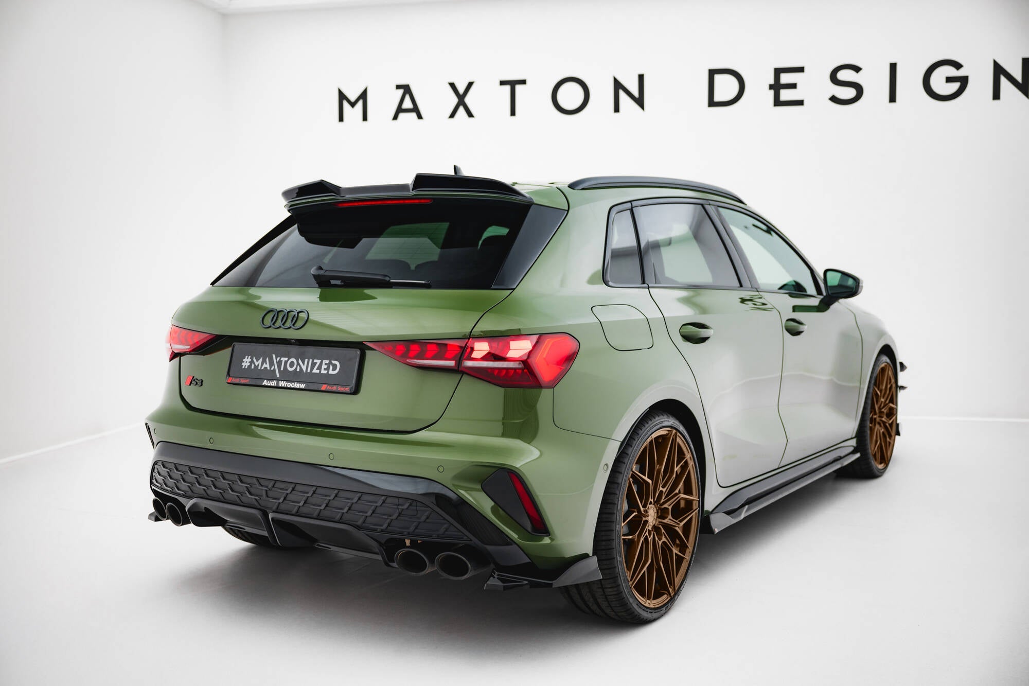 Maxton Design - Flaps V2 Heckansatz Flaps Heckansatz für Audi S3 Sportback 8Y Facelift - Aerowerk.