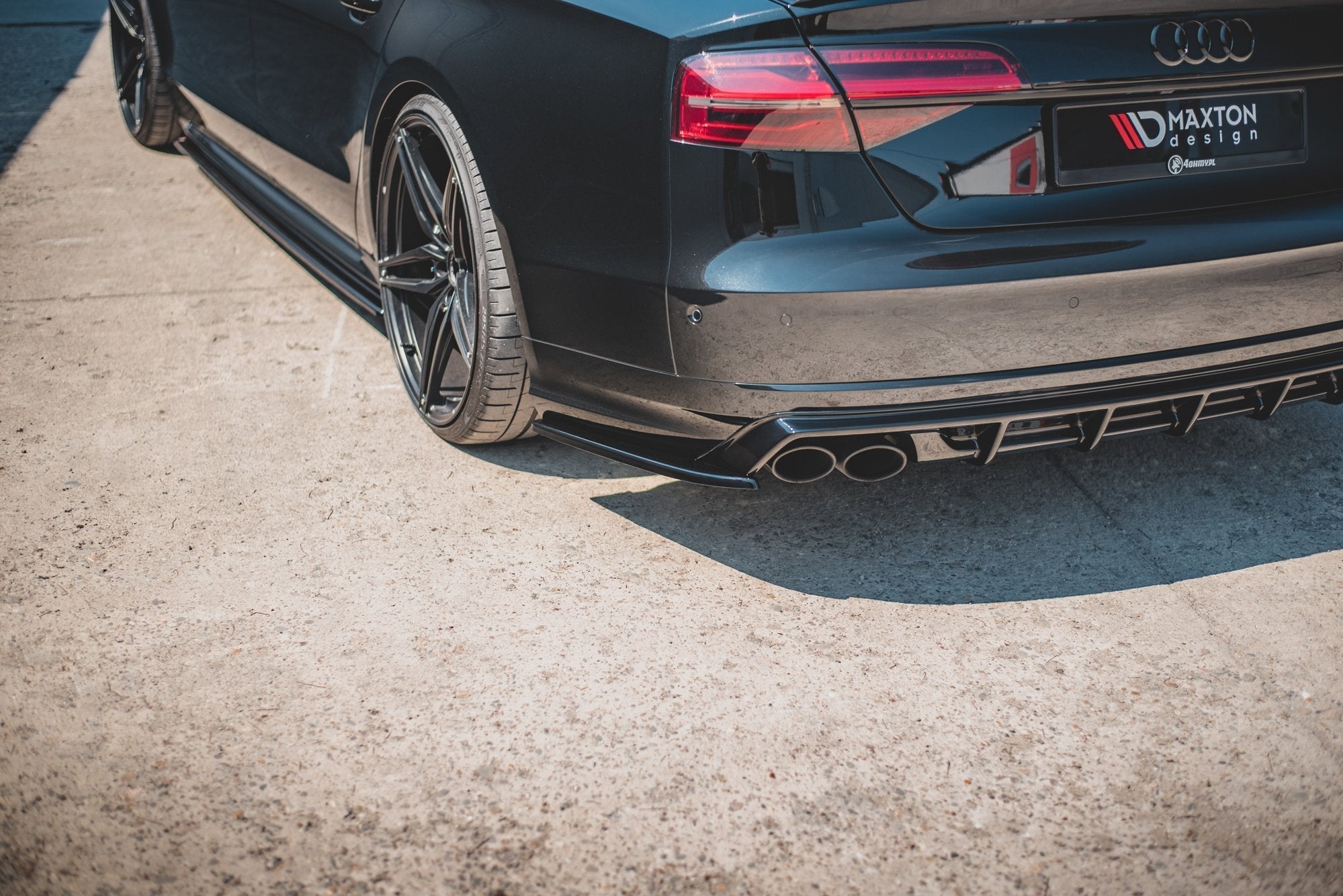 Maxton Design - Flaps V2 Heckansatz Flaps Heckansatz für Audi S8 D4 Facelift - Aerowerk.