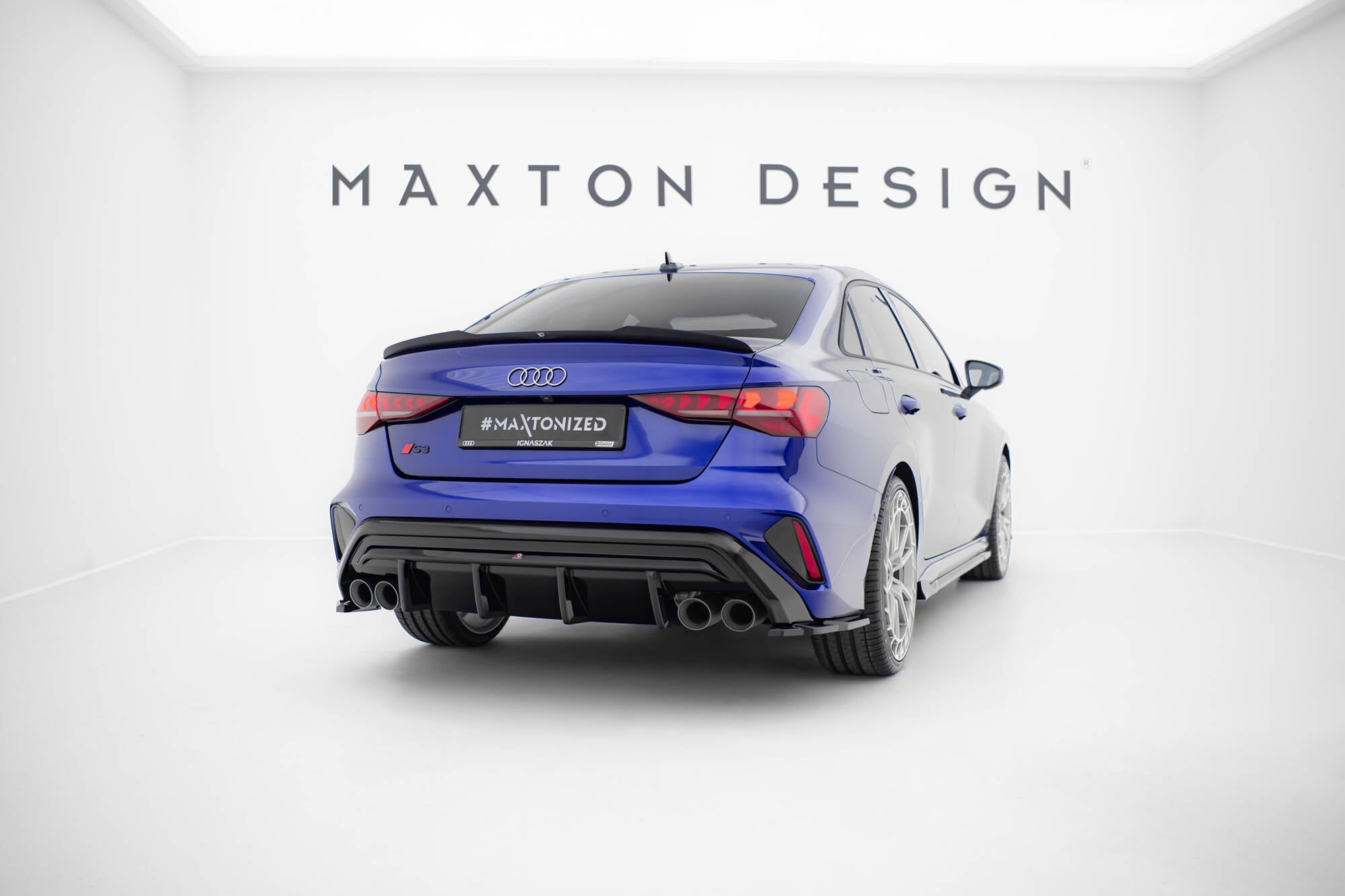 Maxton Design - Flaps V3 Heckansatz Flaps Heckansatz für Audi S3 Limousine 8Y Facelift - Aerowerk.