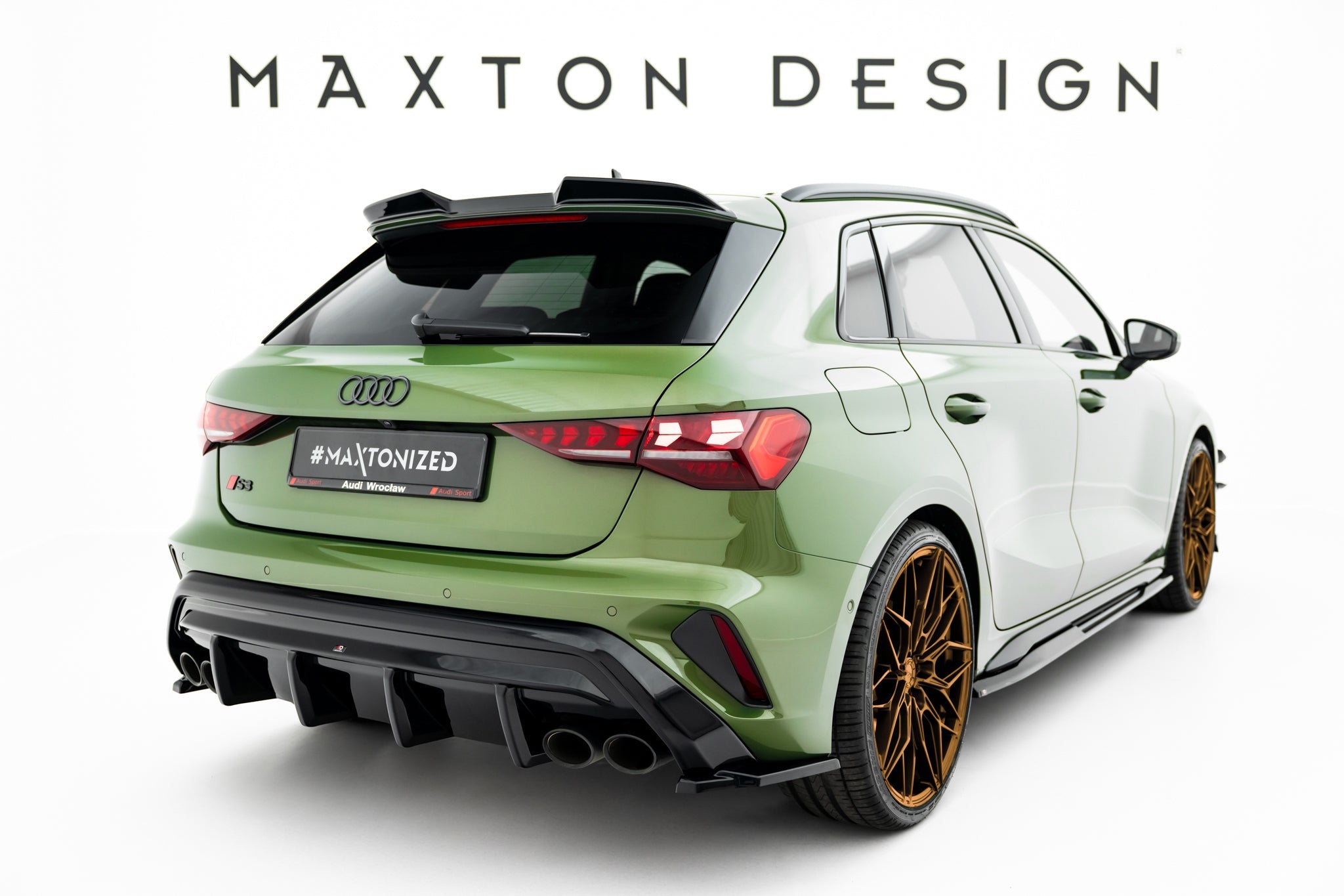 Maxton Design - Flaps V3 Heckansatz Flaps Heckansatz für Audi S3 Sportback 8Y Facelift - Aerowerk.