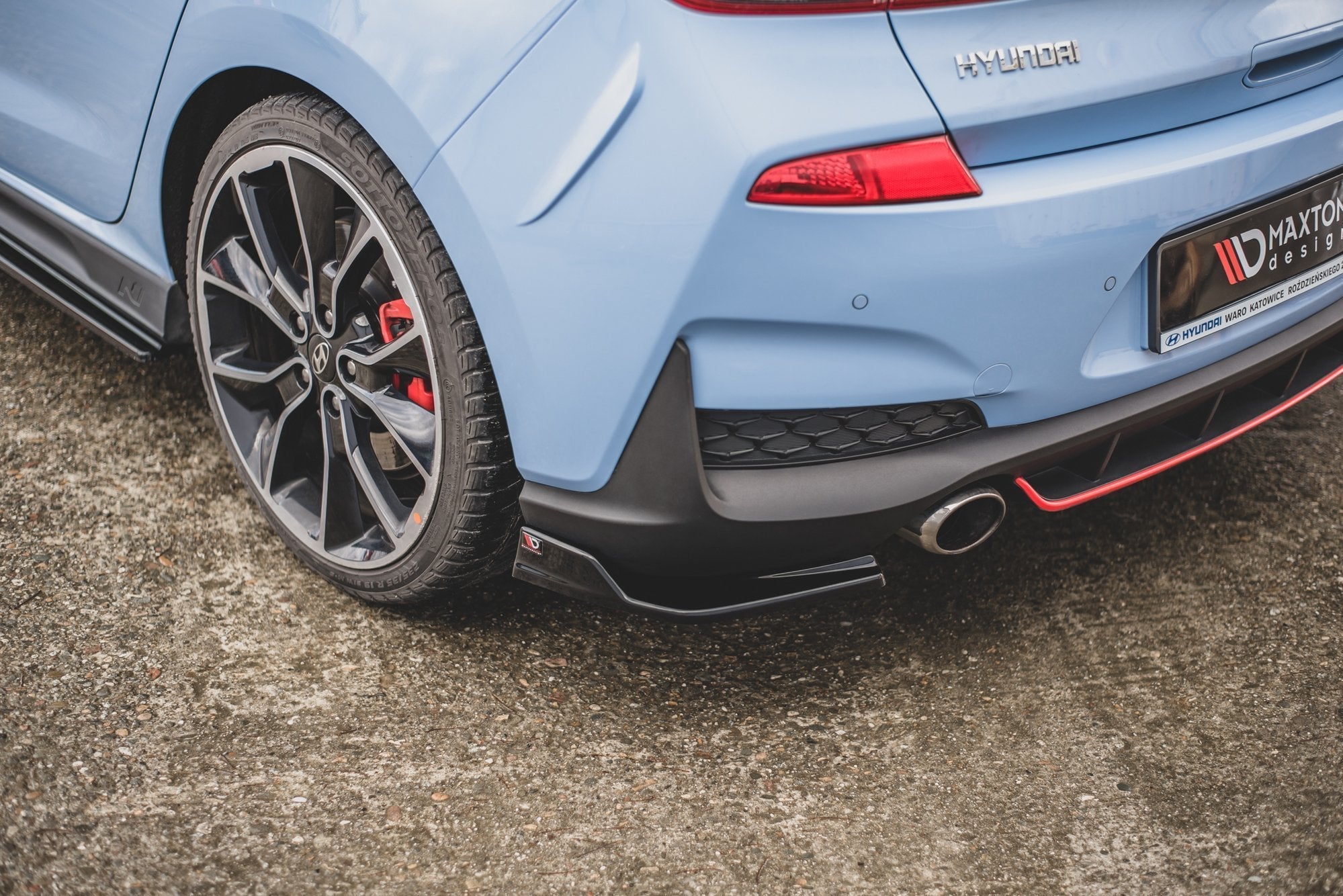 Maxton Design - Flaps V3 Heckansatz Flaps Heckansatz für Hyundai I30 N Mk3 Hatchback - Aerowerk.