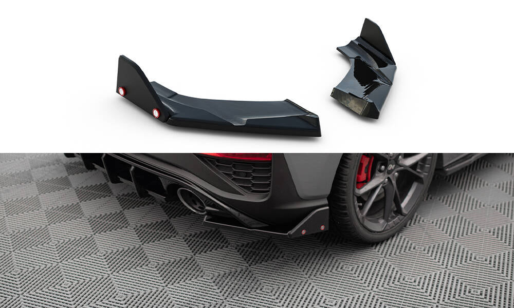 Maxton Design - Flaps V4 Heckansatz Flaps Heckansatz + Flaps für Hyundai I30 N Hatchback Mk3 Facelift - Aerowerk.