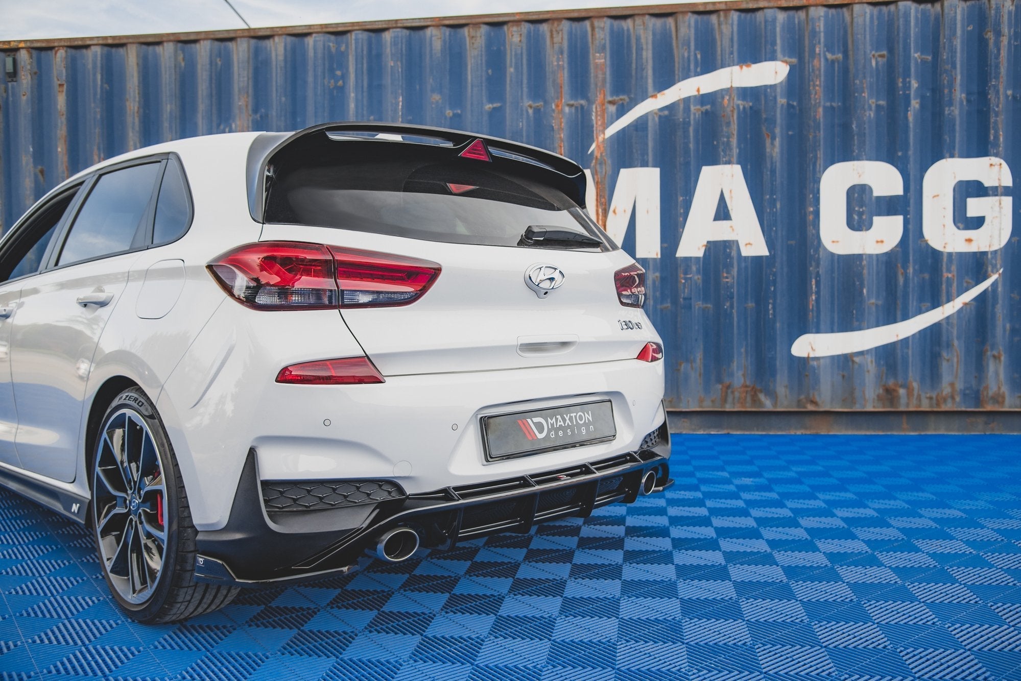 Maxton Design - Flaps V4 Heckansatz Flaps Heckansatz für Hyundai I30 N Mk3 Hatchback - Aerowerk.