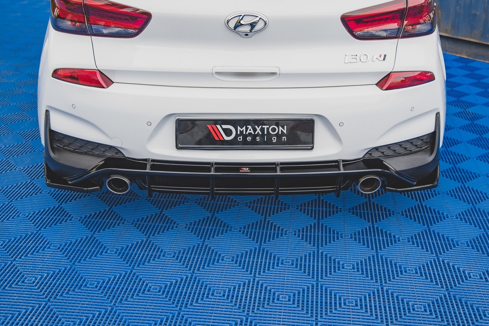Maxton Design - Flaps V4 Heckansatz Flaps Heckansatz für Hyundai I30 N Mk3 Hatchback - Aerowerk.