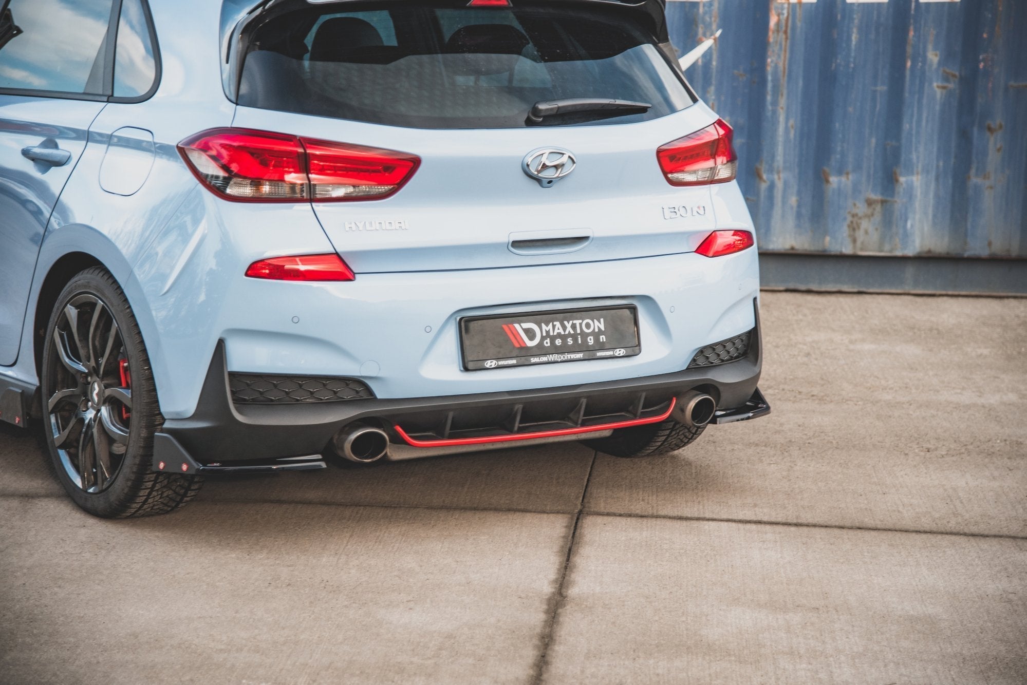 Maxton Design - Flaps V6 Heckansatz Flaps Heckansatz + Flaps für Hyundai I30 N Mk3 Hatchback - Aerowerk.