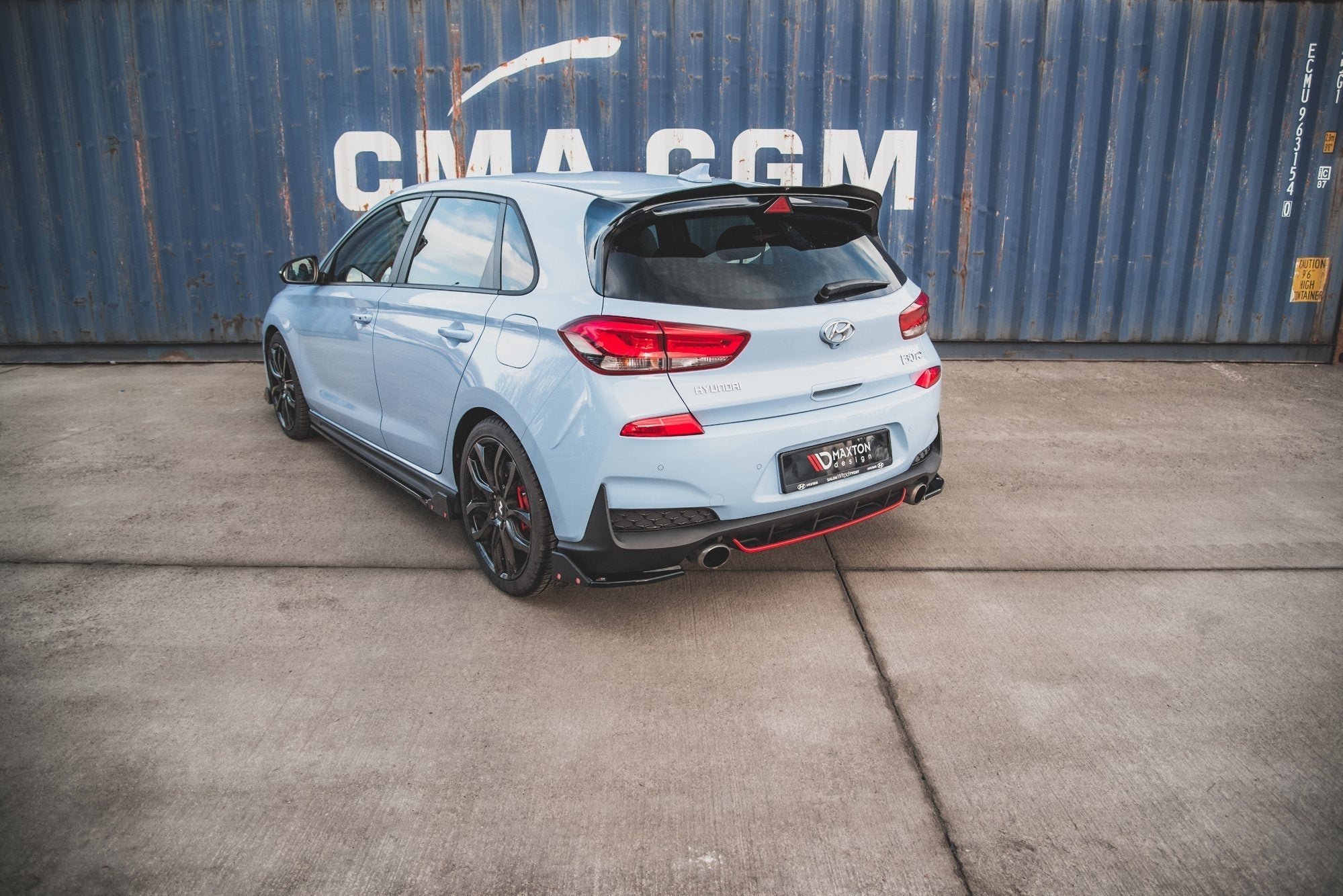 Maxton Design - Flaps V6 Heckansatz Flaps Heckansatz + Flaps für Hyundai I30 N Mk3 Hatchback - Aerowerk.