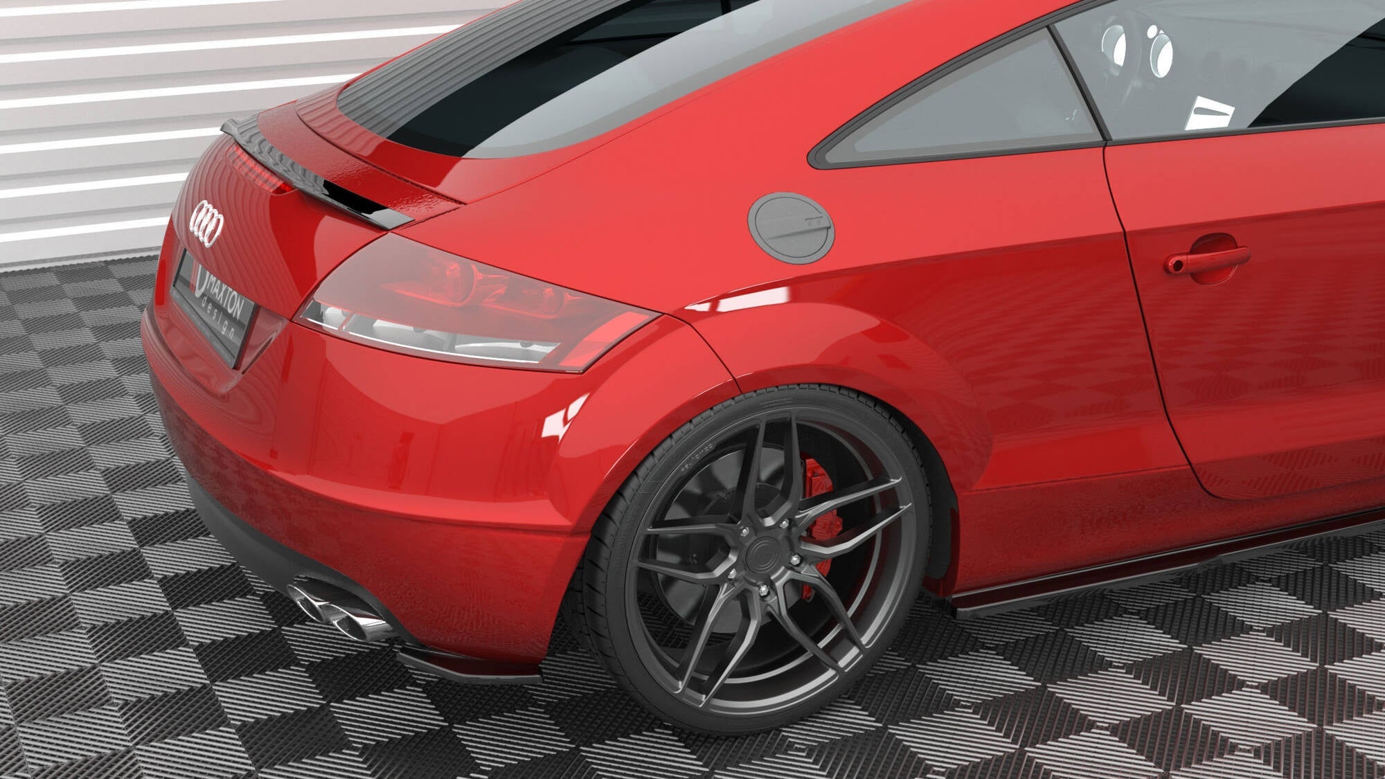 Maxton Design - Flaps V6 Heckansatz Flaps Heckansatz für Audi TT 3.2 8J - Aerowerk.