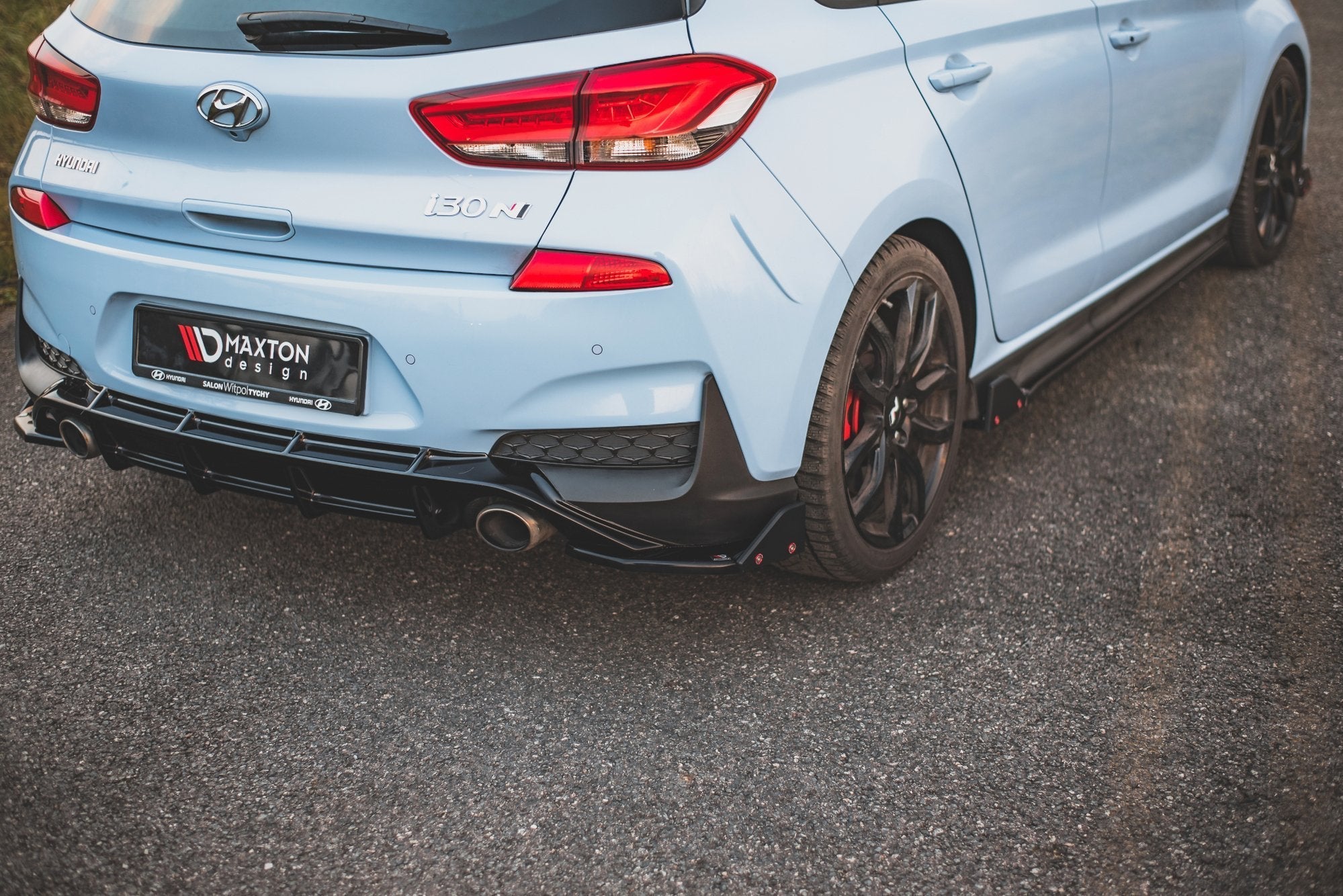 Maxton Design - Flaps V7 Heckansatz Flaps Heckansatz + Flaps für Hyundai I30 N Mk3 Hatchback - Aerowerk.