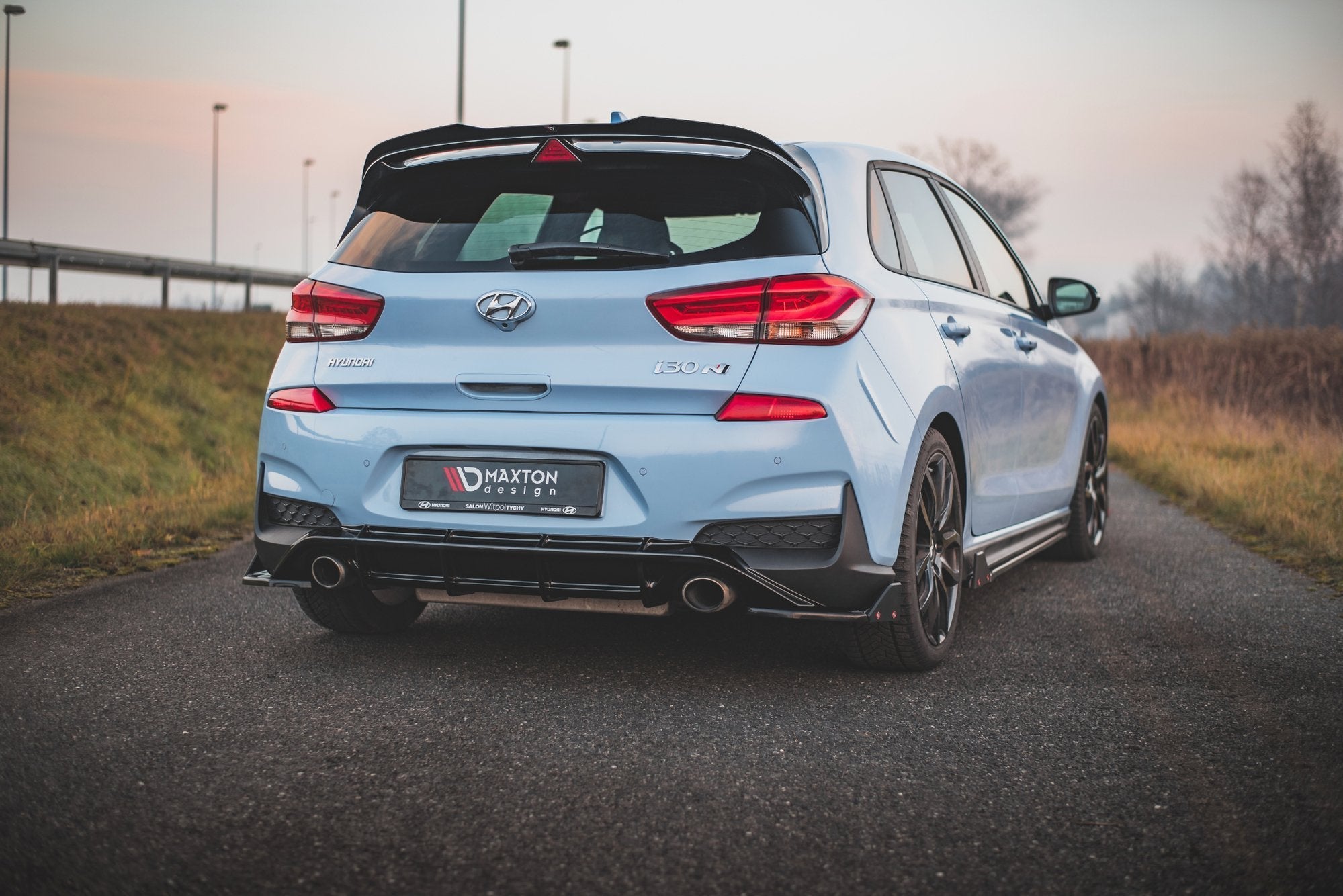Maxton Design - Flaps V7 Heckansatz Flaps Heckansatz + Flaps für Hyundai I30 N Mk3 Hatchback - Aerowerk.