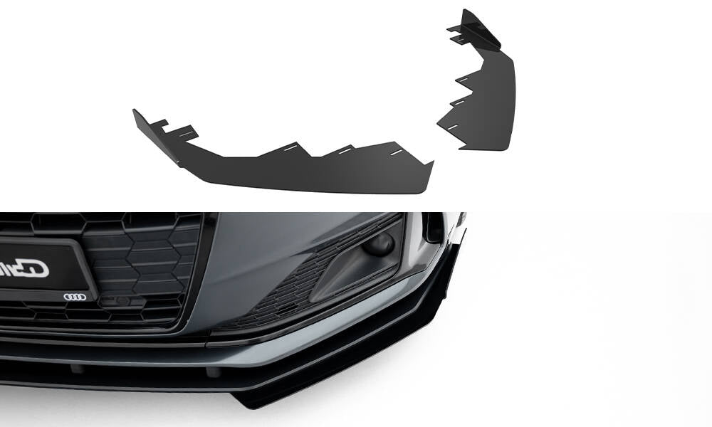 Maxton Design - Front Stoßstange Flaps für Audi A5 F5 Facelift - Aerowerk.