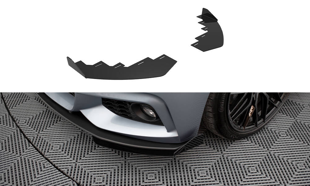 Maxton Design - Front Stoßstange Flaps für BMW 4er Coupe / Gran Coupe / Cabrio M - Paket F32 / F36 / F33 - Aerowerk.