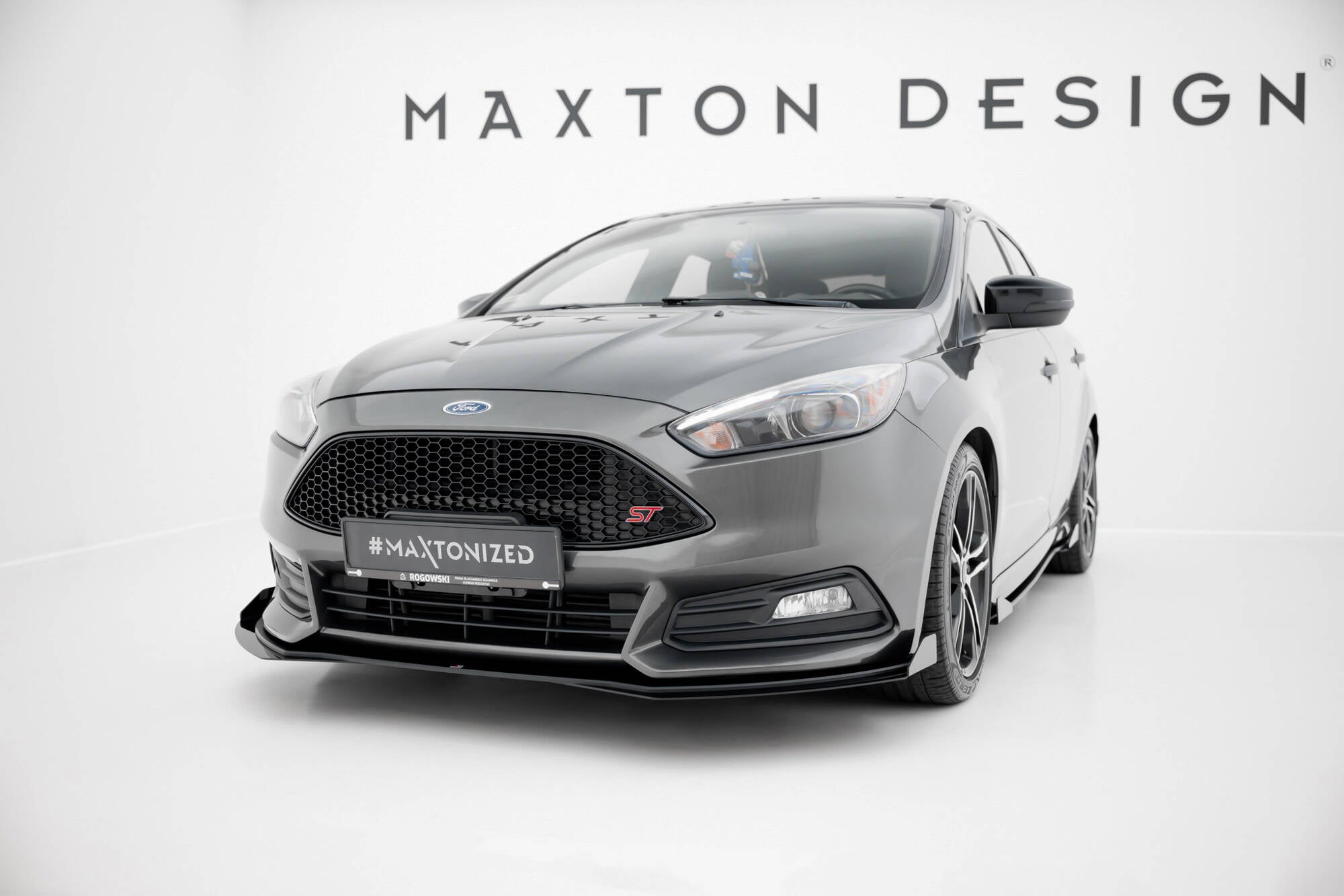 Maxton Design - Front Stoßstange Flaps für Ford Focus ST Mk3 Facelift - Aerowerk.