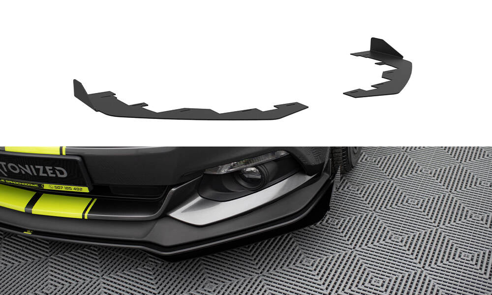 Maxton Design - Front Stoßstange Flaps für Ford Mustang GT Mk6 - Aerowerk.