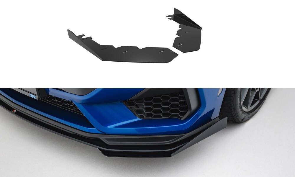 Maxton Design - Front Stoßstange Flaps für Ford Mustang GT Mk7 - Aerowerk.