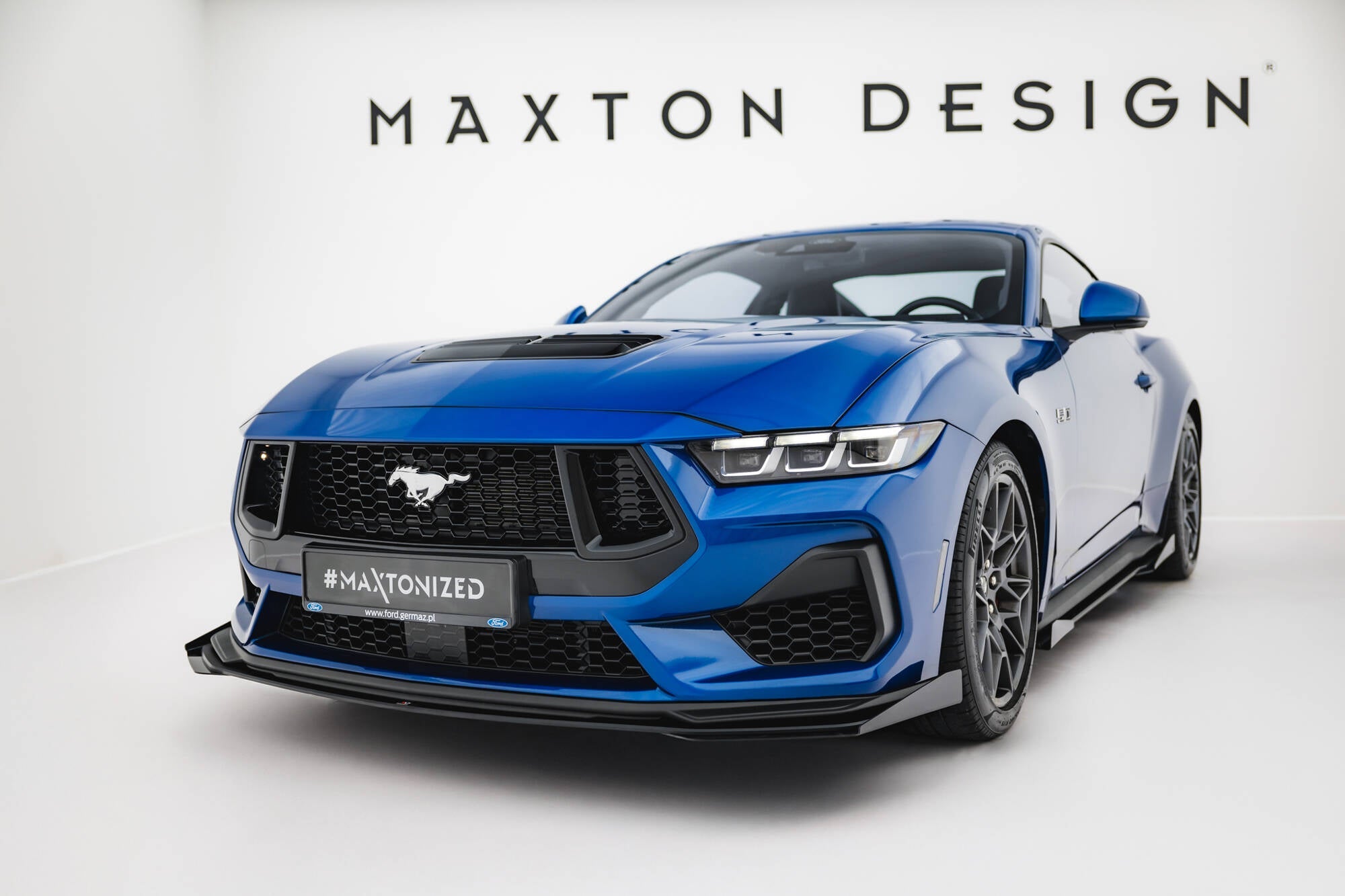 Maxton Design - Front Stoßstange Flaps für Ford Mustang GT Mk7 - Aerowerk.