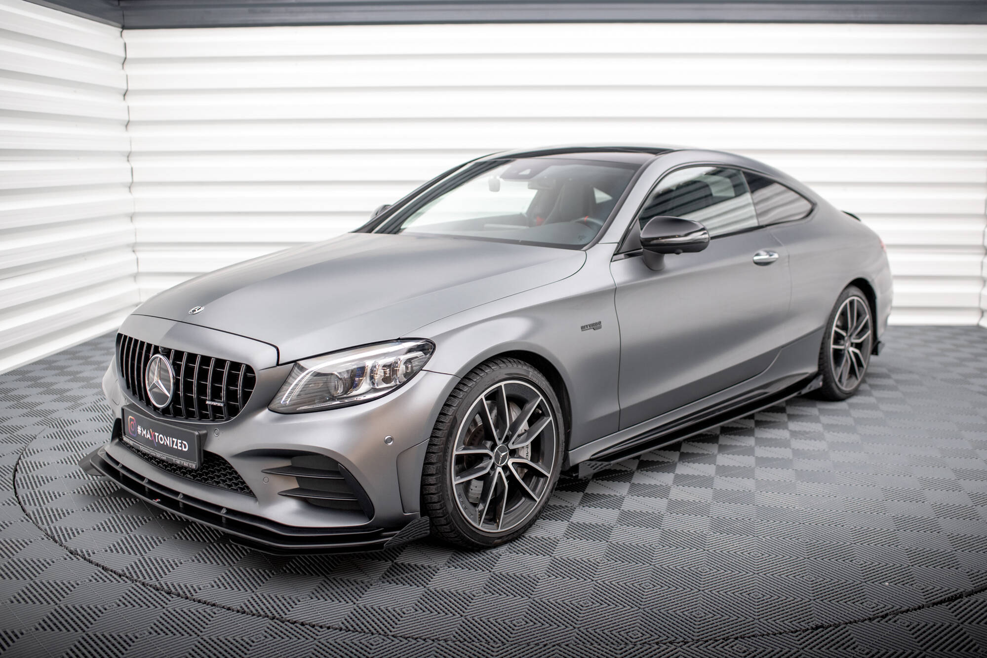 Maxton Design - Front Stoßstange Flaps für Mercedes - AMG C43 Coupe / Cabrio C205 Facelift / A205 Facelift - Aerowerk.