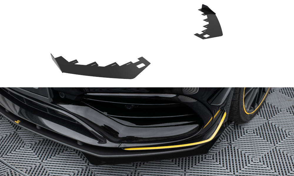 Maxton Design - Front Stoßstange Flaps für Mercedes - AMG CLA 45 Aero C117 Facelift - Aerowerk.
