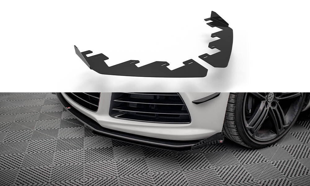 Maxton Design - Front Stoßstange Flaps für VW Scirocco R Mk3 - Aerowerk.