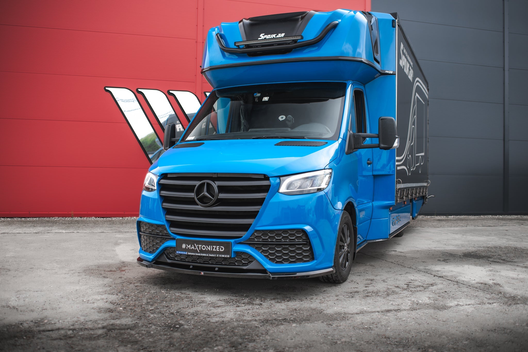 Maxton Design - Front Stoßstange + Splitter für Mercedes - Benz Sprinter Mk3 - Aerowerk.