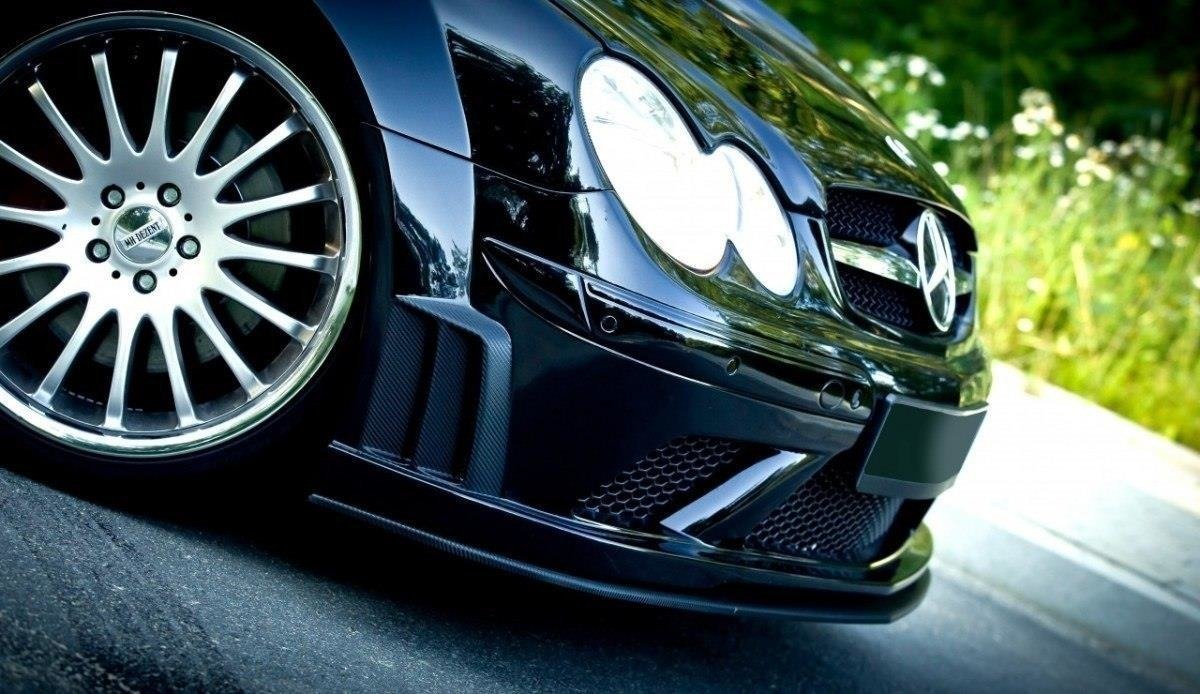 Maxton Design - Frontlippe für MERCEDES CLK W209 BLACK (SL BLACK SERIES LOOK) - Aerowerk.