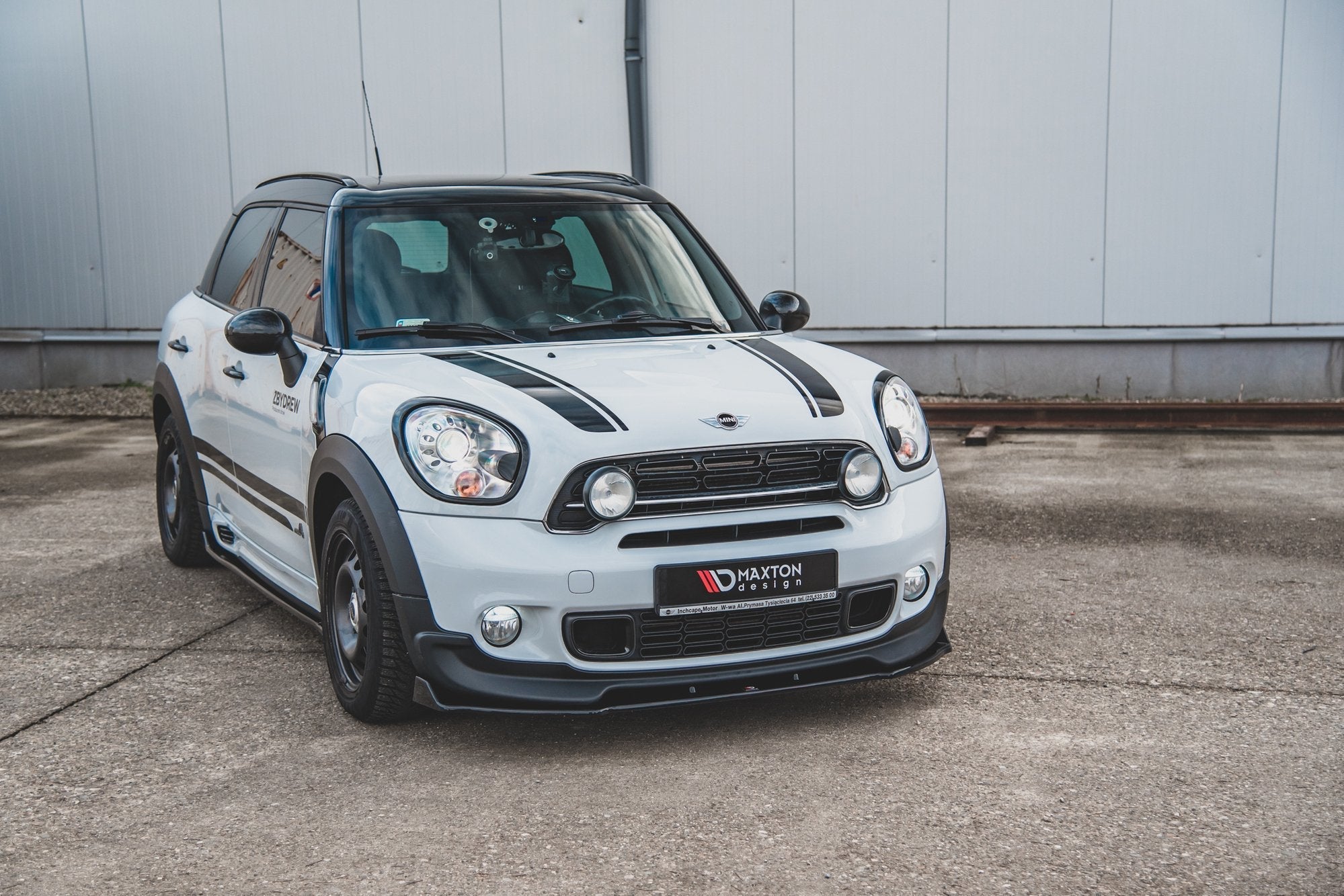 Maxton Design - Frontlippe für Mini Countryman Mk1 JCW schwarz matt - Aerowerk.