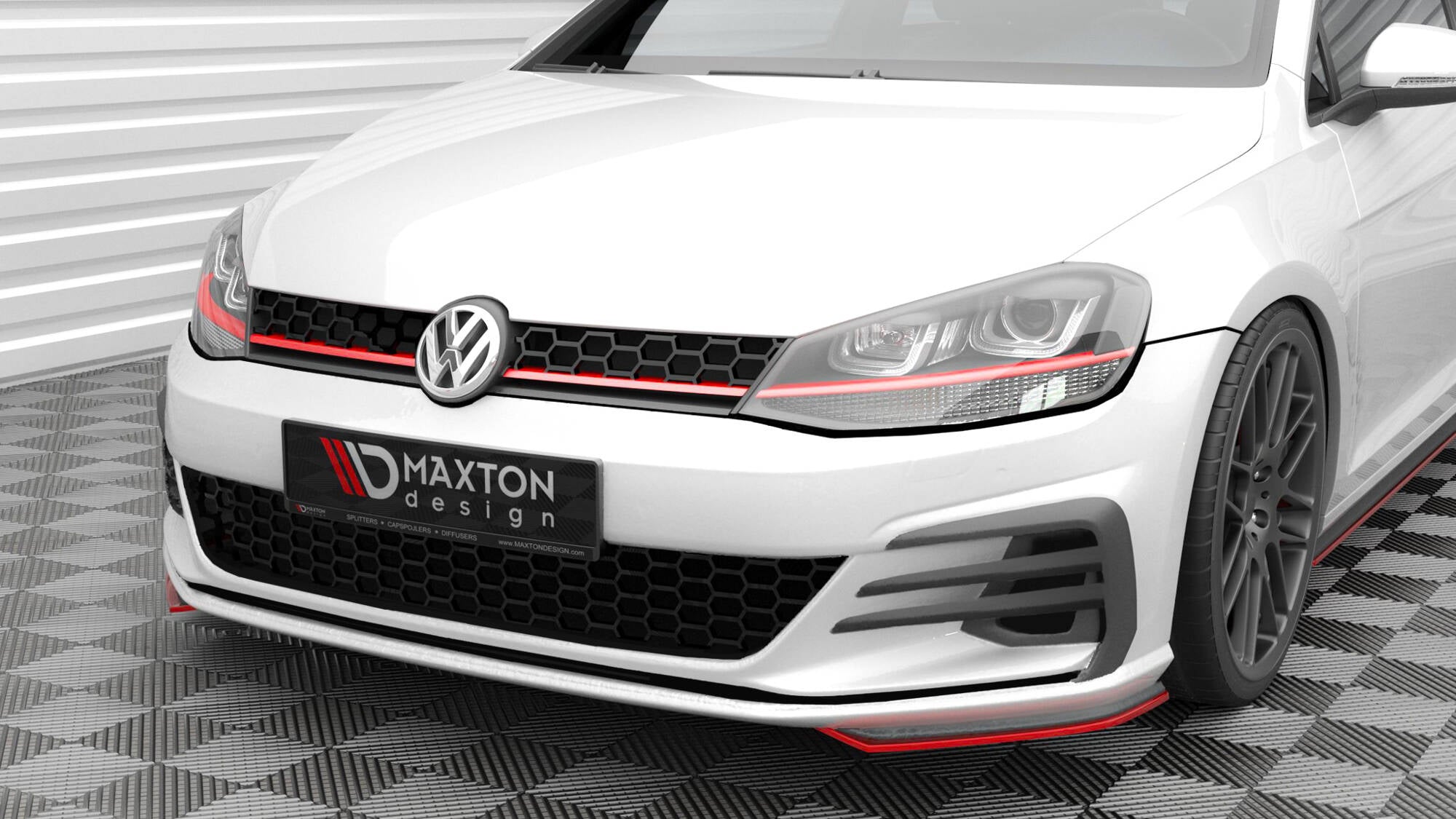 Maxton Design - Frontlippe für Seite VW Golf GTI Mk7 Facelift - Aerowerk.