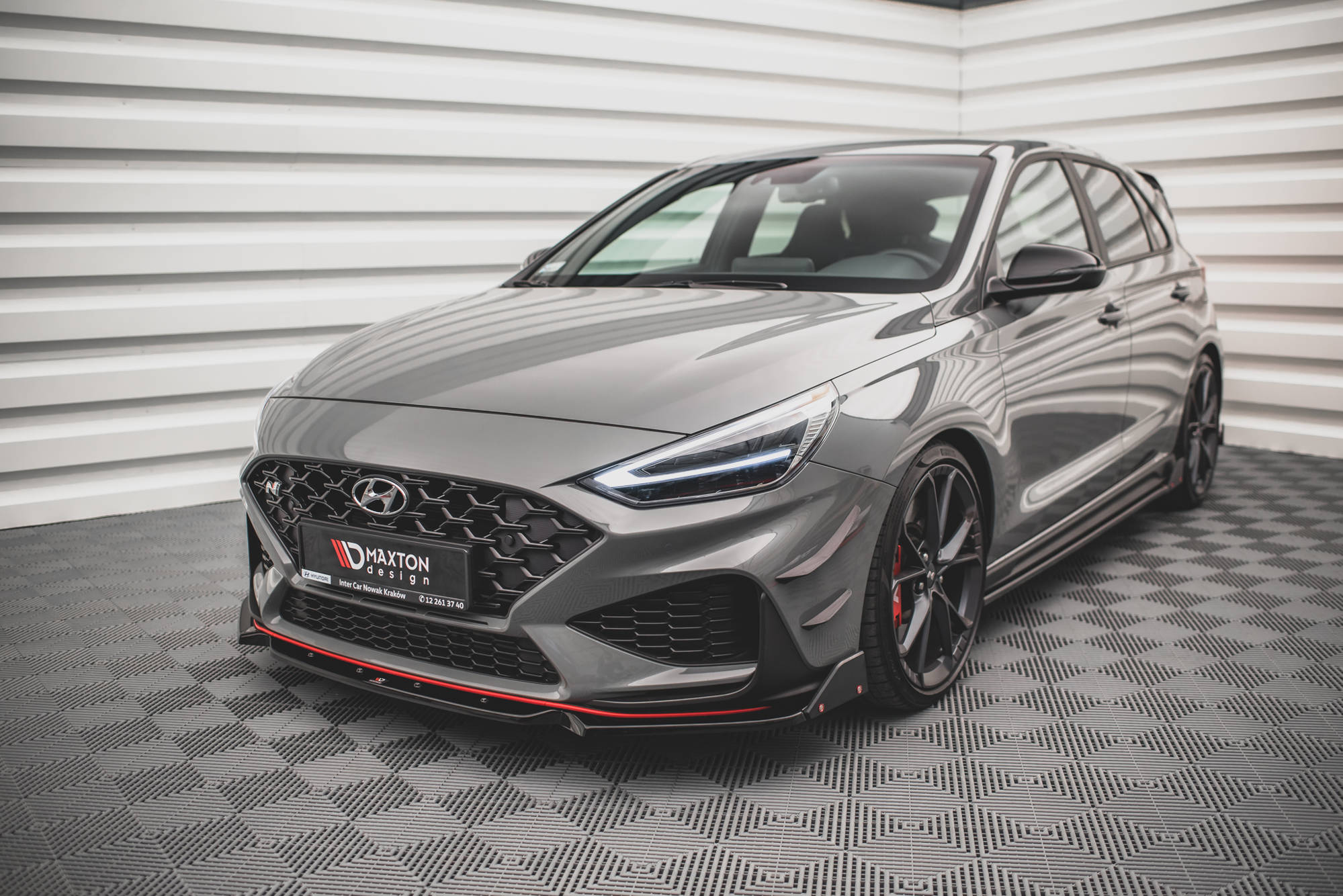 Maxton Design - Frontlippe V1 +Flaps für Hyundai I30 N Hatchback/Fastback Mk3 Facelift - Aerowerk.