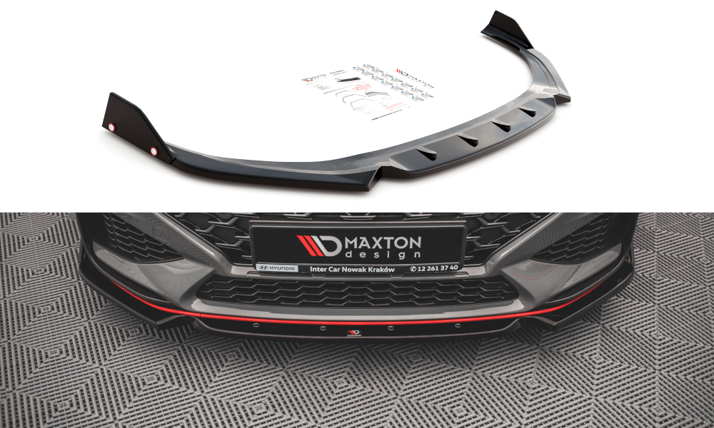 Maxton Design - Frontlippe V1 +Flaps für Hyundai I30 N Hatchback/Fastback Mk3 Facelift - Aerowerk.