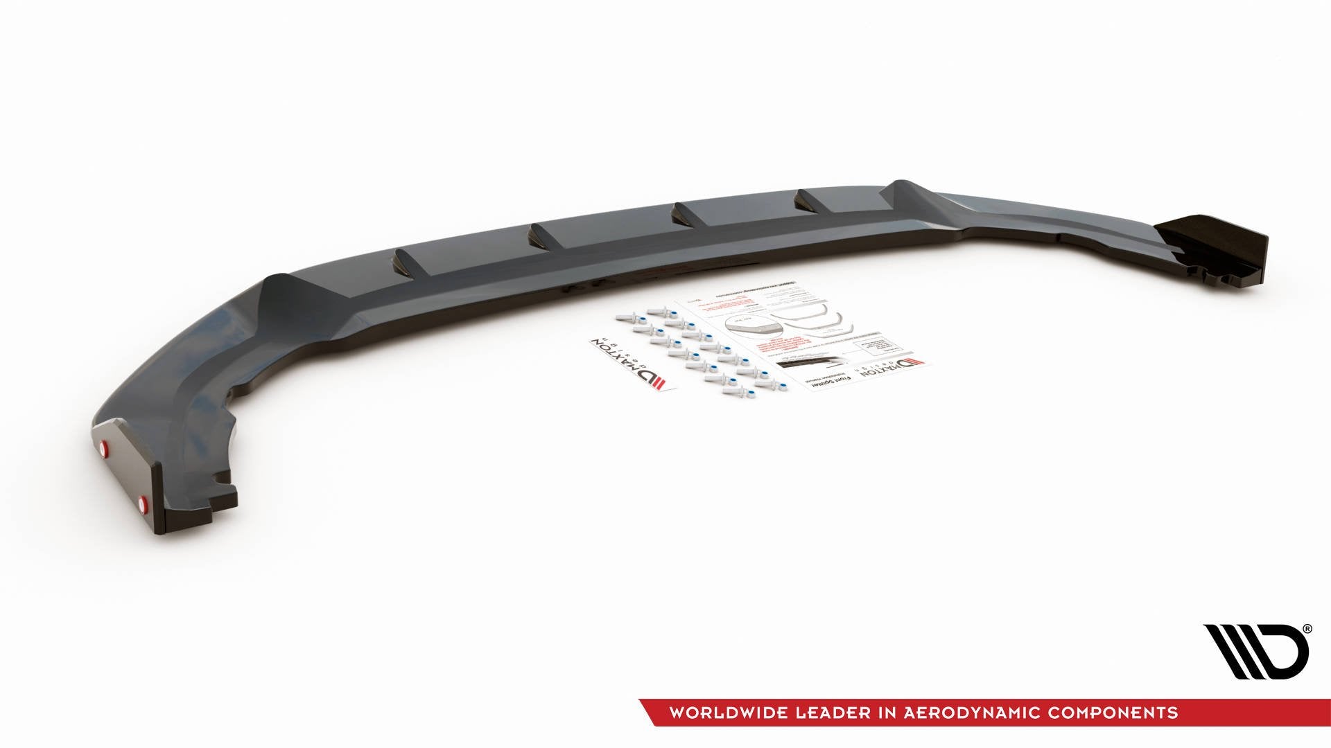 Maxton Design - Frontlippe V1 + Flaps für VW Golf GTI Clubsport Mk8 - Aerowerk.