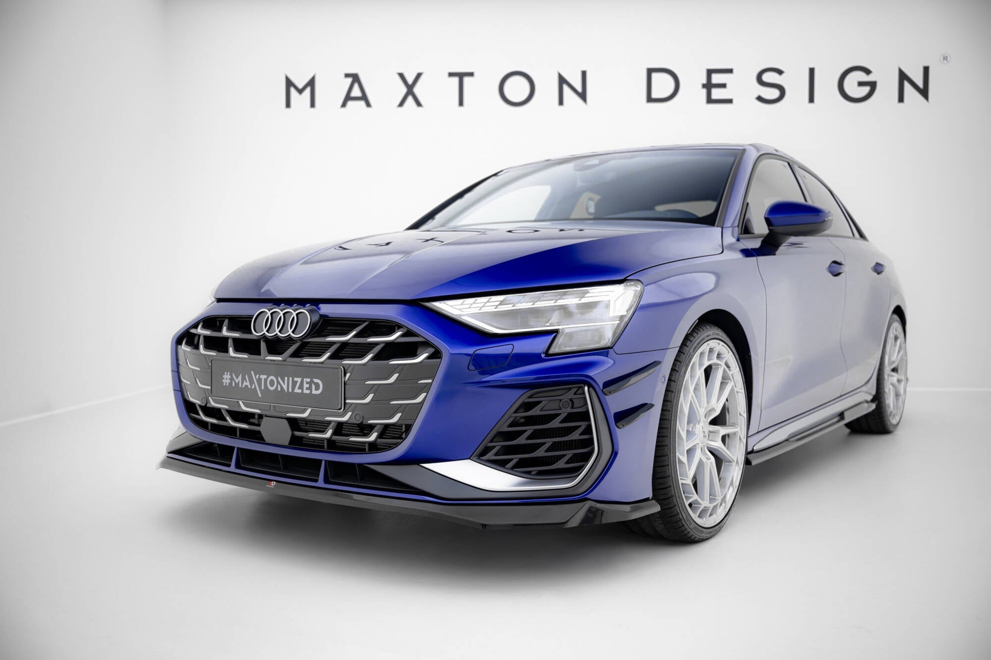 Maxton Design - Frontlippe V1 für Audi A3 S - Line Limousine / S3 Limousine 8Y Facelift - Aerowerk.