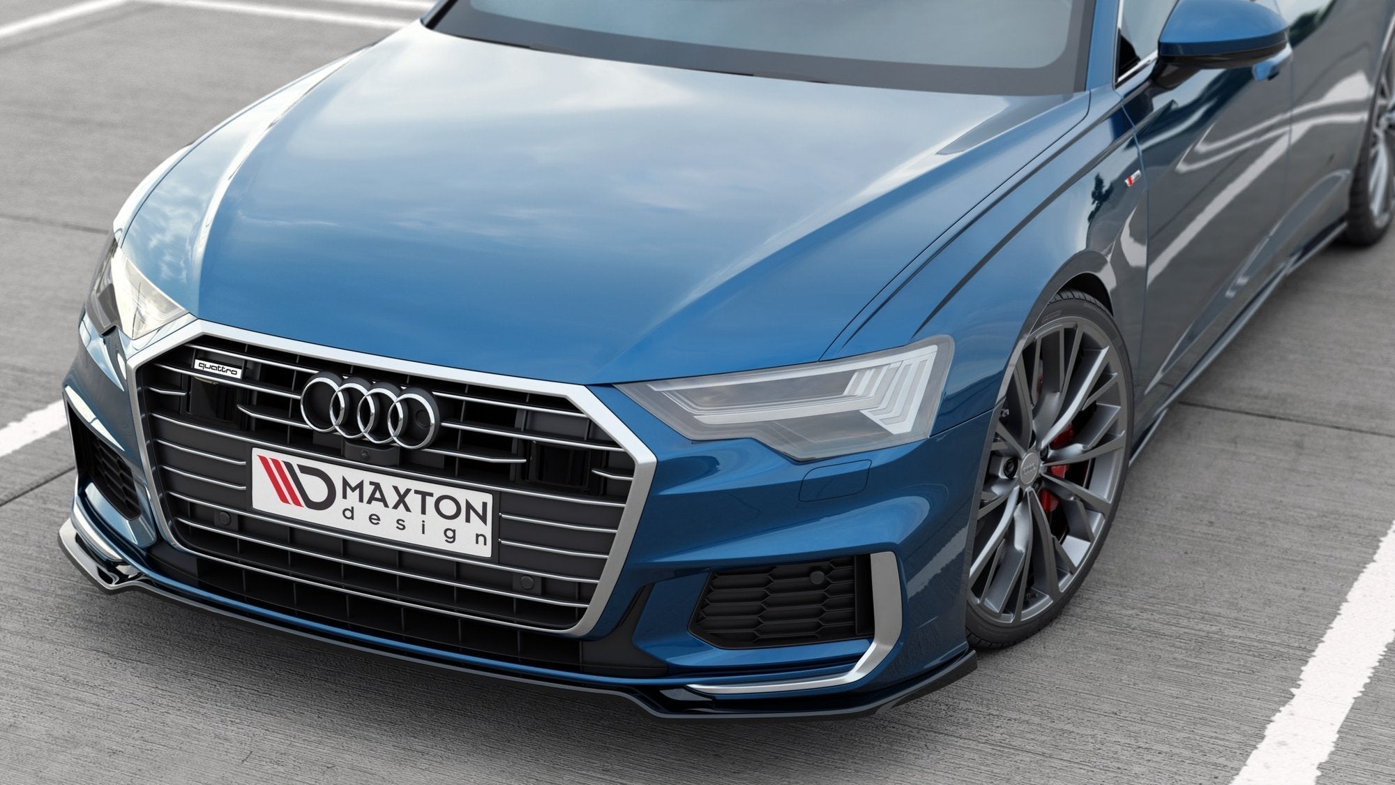 Maxton Design - Frontlippe V1 für Audi A6 S - Line / S6 C8 / C8 Facelift - Aerowerk.