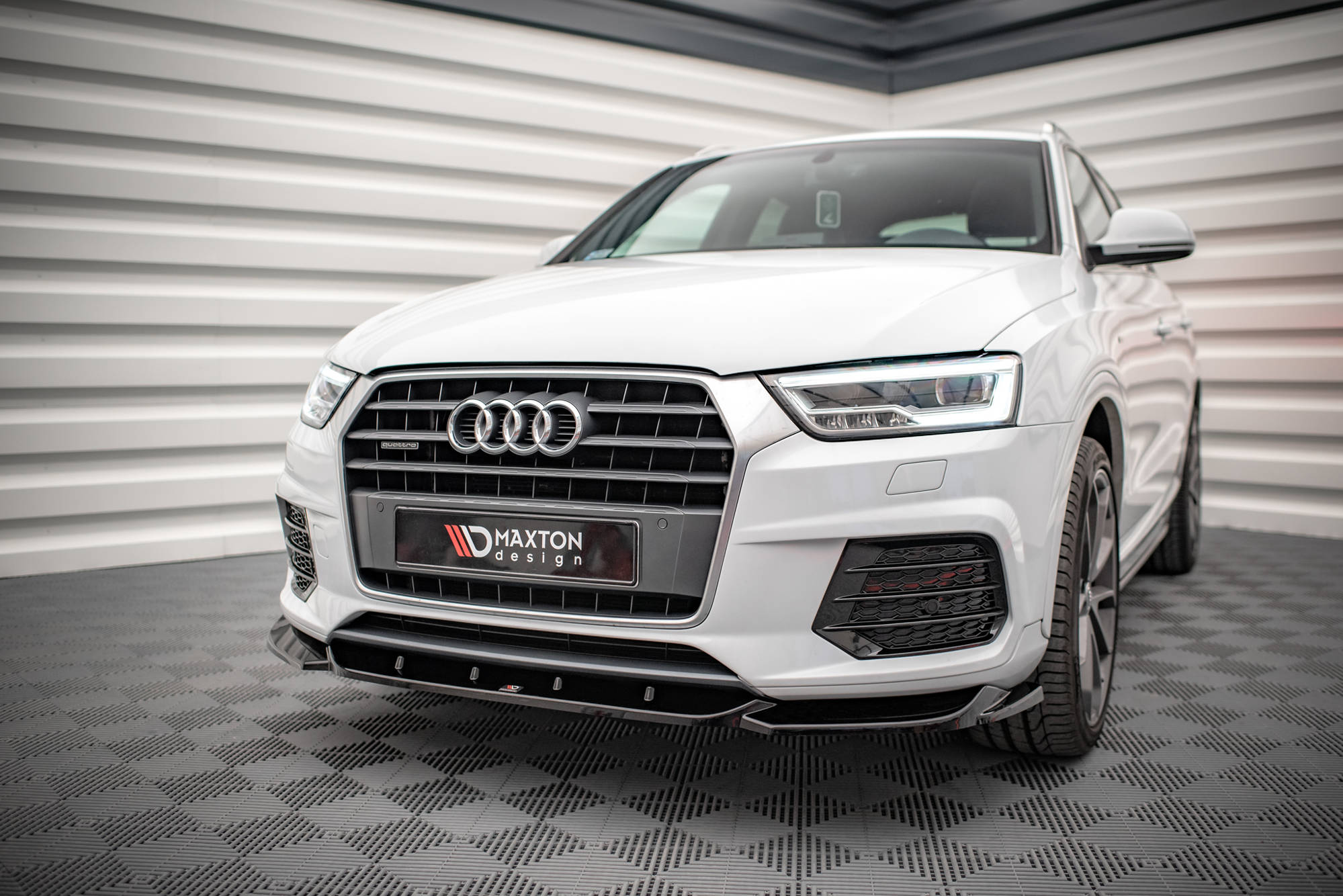 Maxton Design - Frontlippe V1 für Audi Q3 Sport 8U Facelift - Aerowerk.