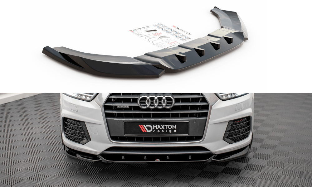 Maxton Design - Frontlippe V1 für Audi Q3 Sport 8U Facelift - Aerowerk.