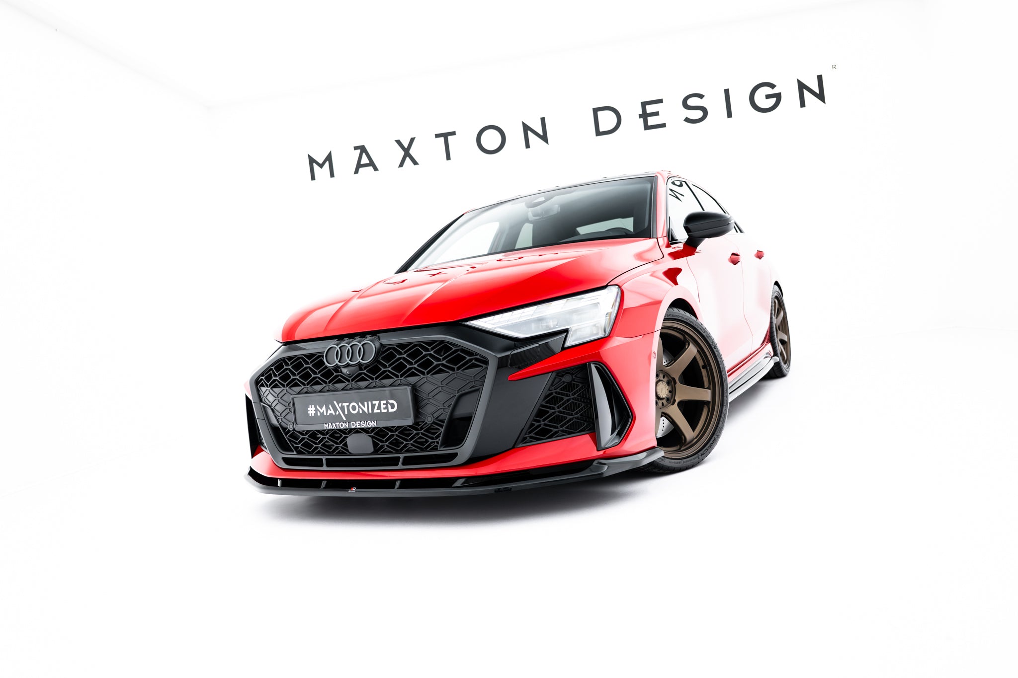 Maxton Design - Frontlippe V1 für Audi RS3 Limousine 8Y Facelift - Aerowerk.