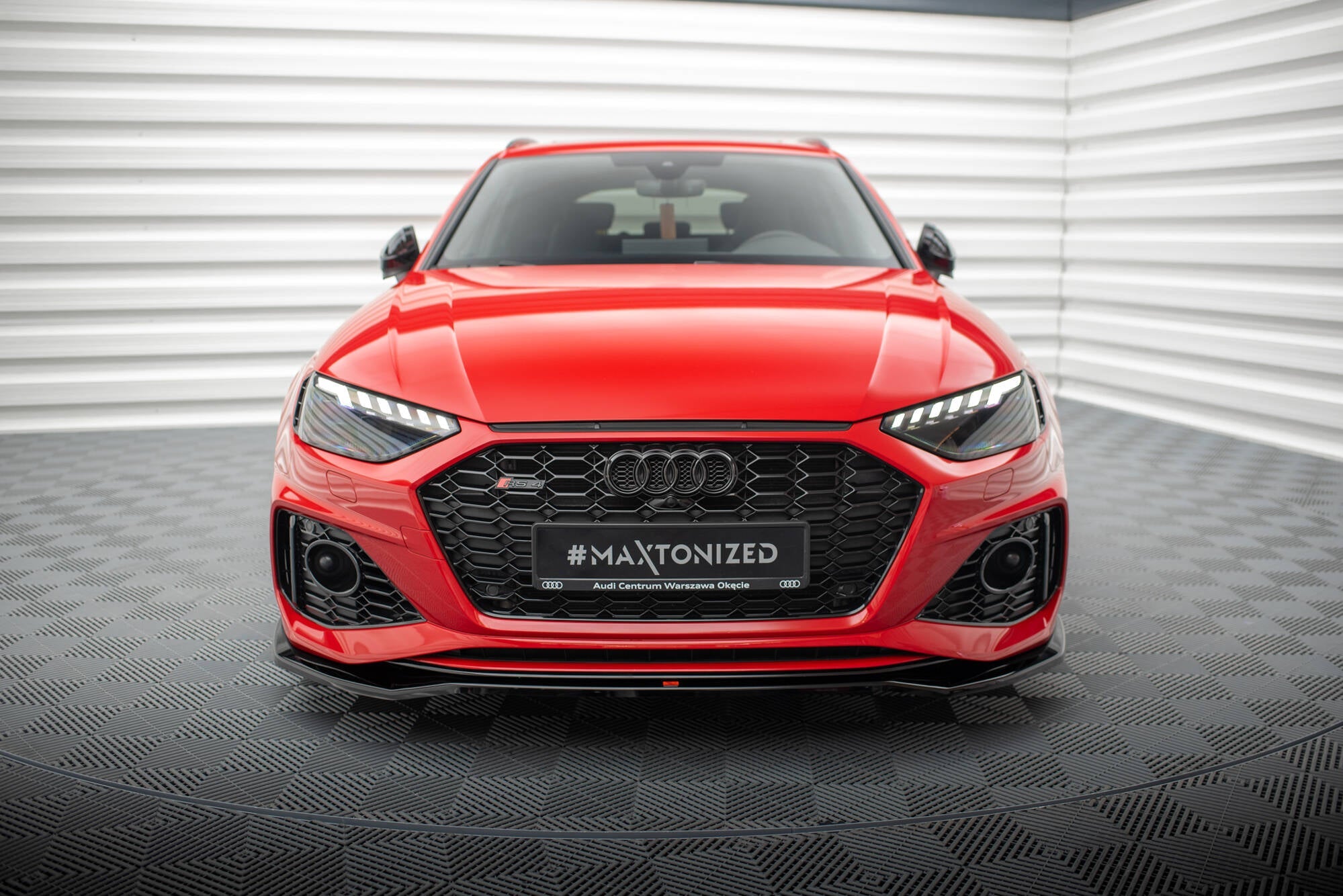 Maxton Design - Frontlippe V1 für Audi RS4 B9 Facelift - Aerowerk.