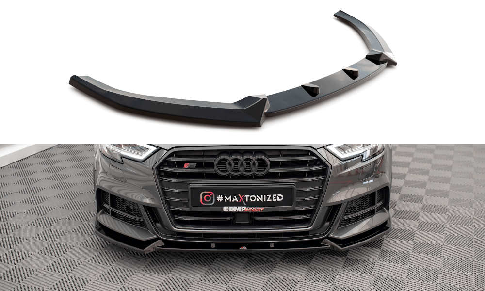 Maxton Design - Frontlippe V1 für Audi S3 / A3 S - Line Sportback 8V Facelift - Aerowerk.