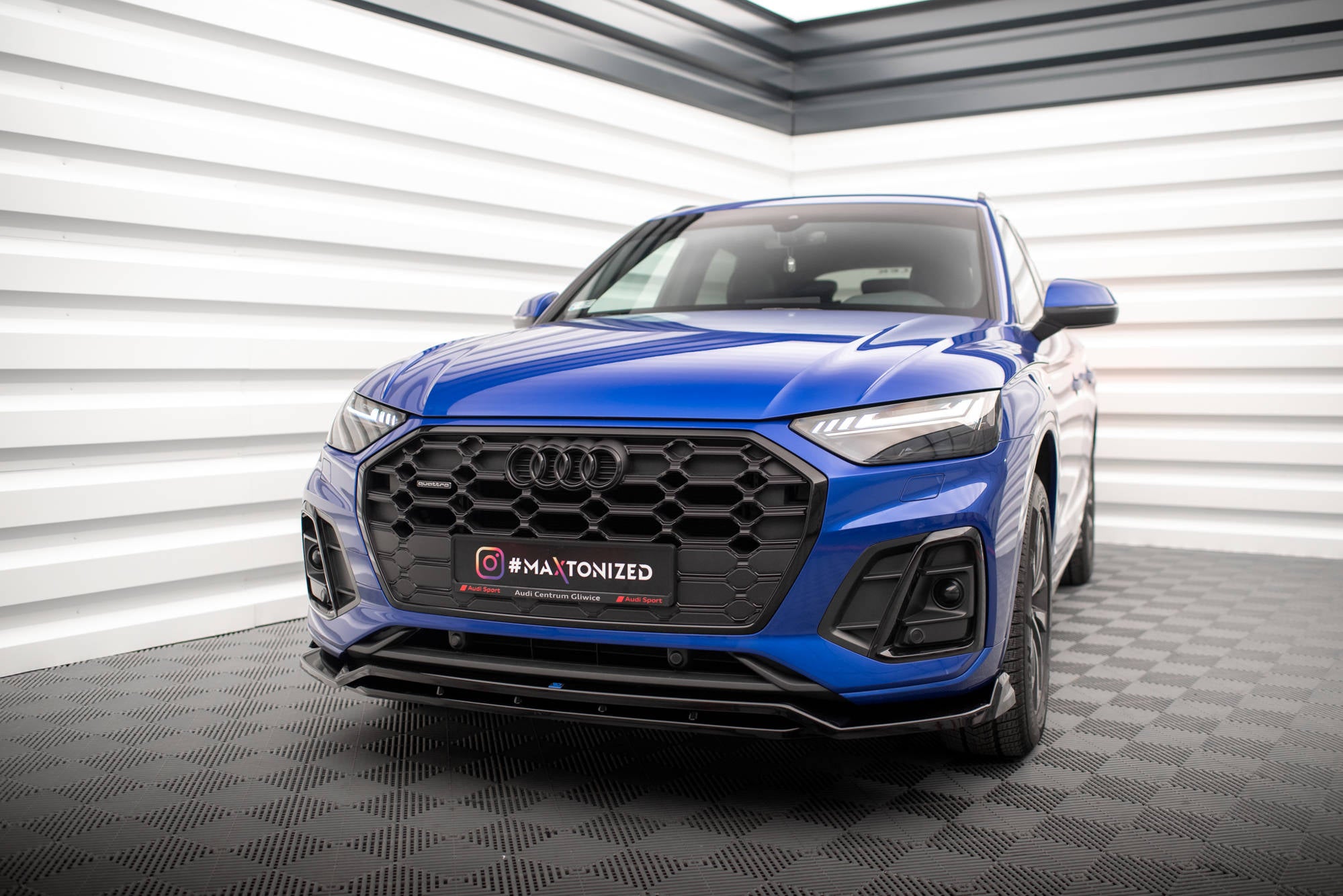 Maxton Design - Frontlippe V1 für Audi SQ5 / Q5 S - Line SUV / Sportback Mk2 Facelift - Aerowerk.