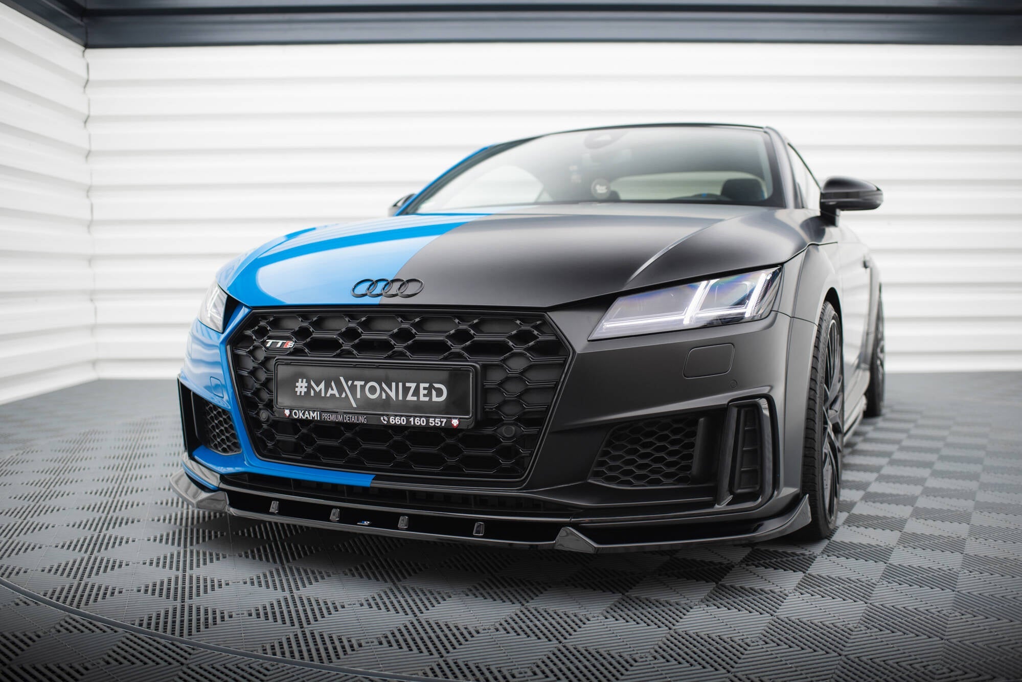 Maxton Design - Frontlippe V1 für Audi TT S / TT S - Line 8S Facelift - Aerowerk.